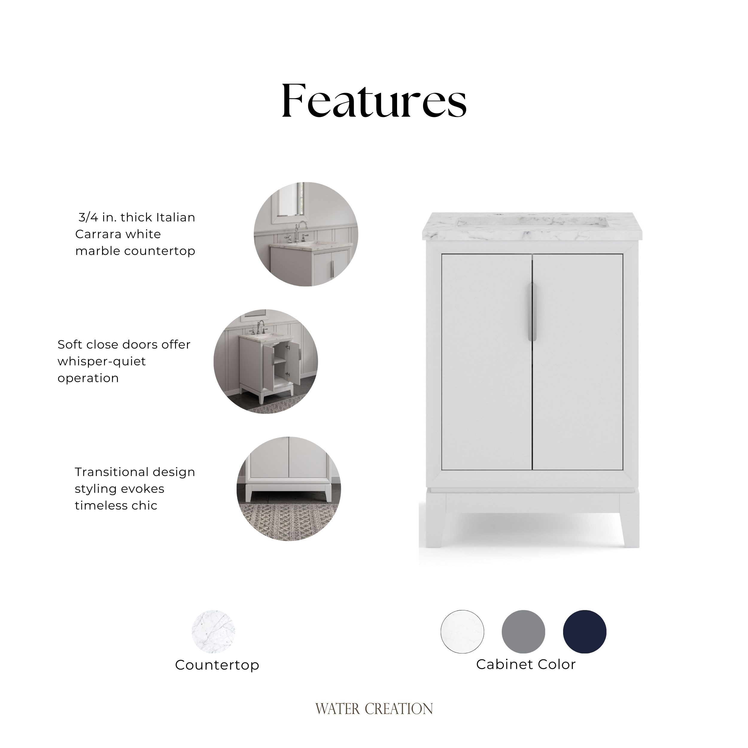 Water Creation VEL024CWPW43 Bath-Vanity-Combo - View #9