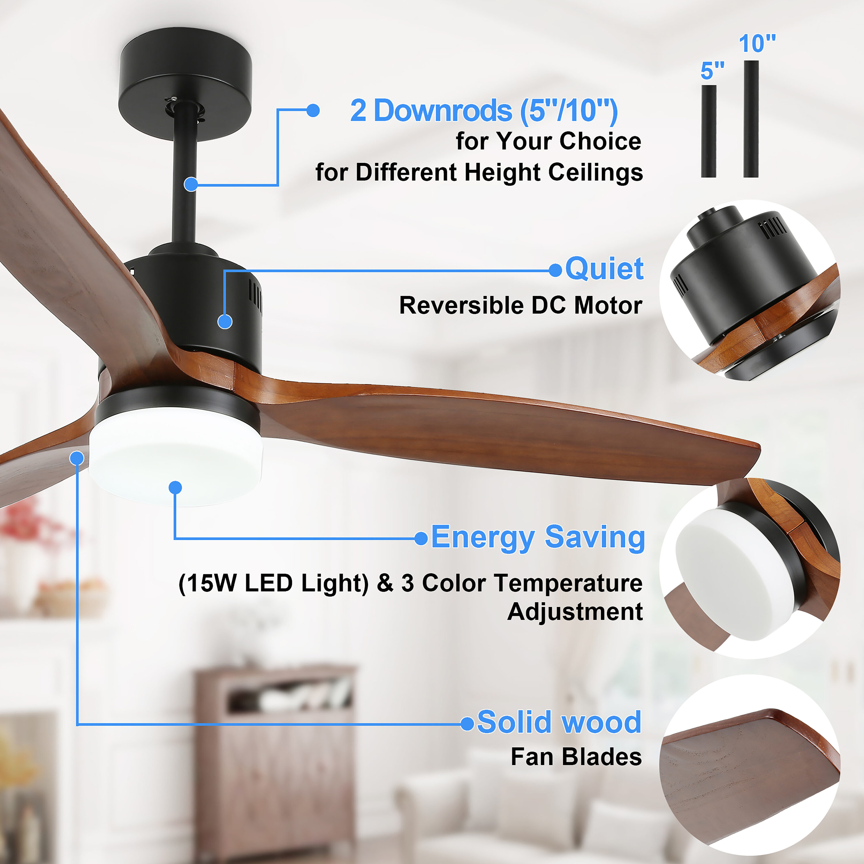 Bella Depot DC5206 Ceiling-Fans - View #7