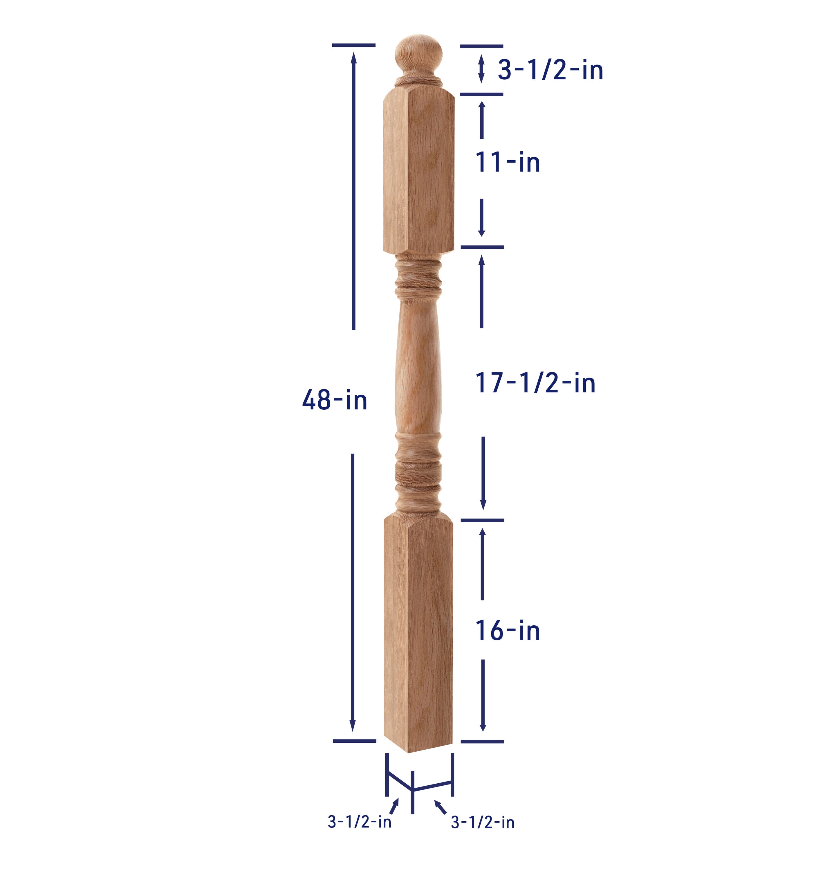 Crown Heritage 4414507 Interior-Stairpart-Newel-Posts - View #4