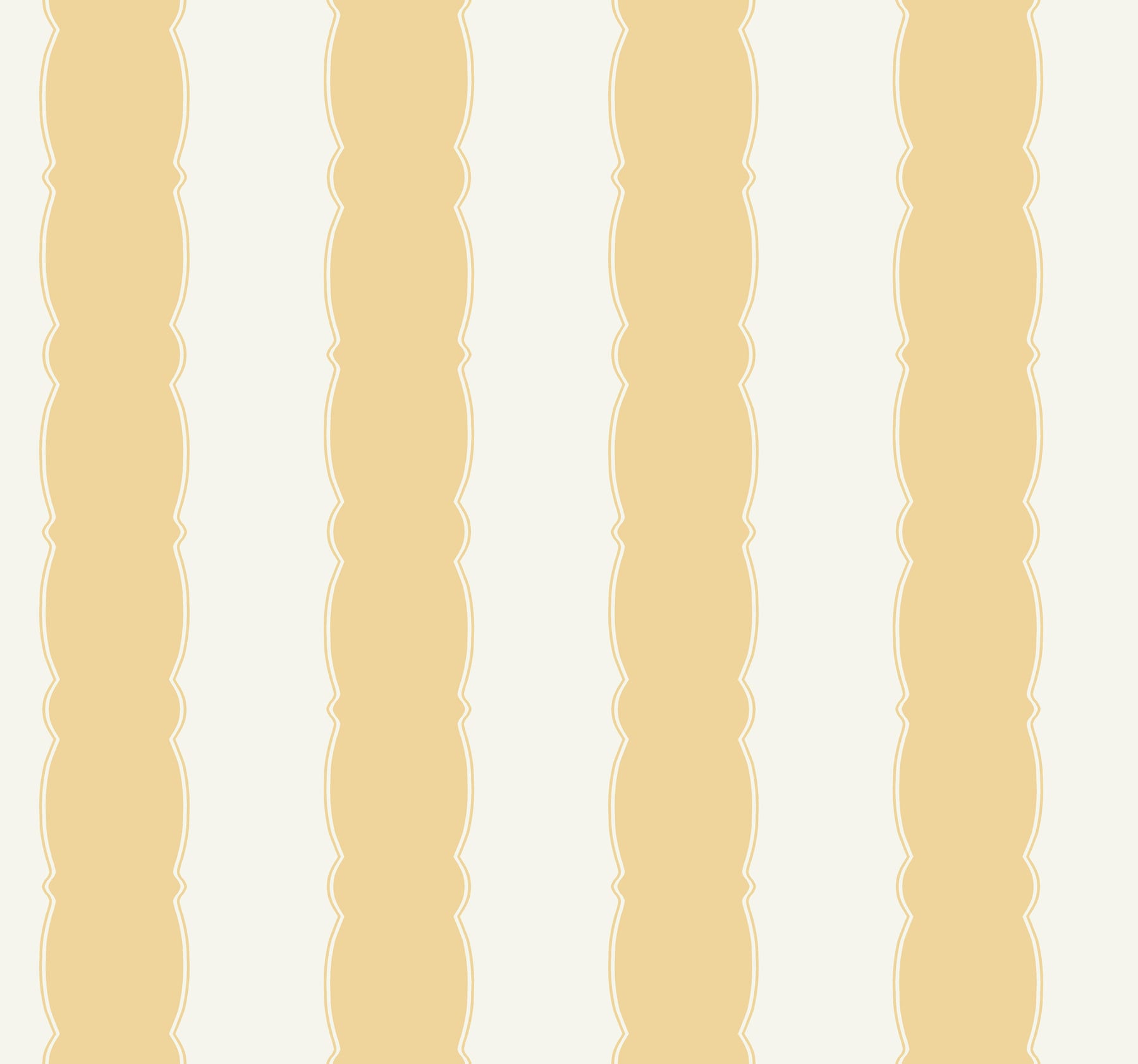 York Wallcoverings GR6016 Grandmillennial 60.8-Sq. Feet Yellow Non-woven Stripes Prepasted Water Activated Paste Wallpaper