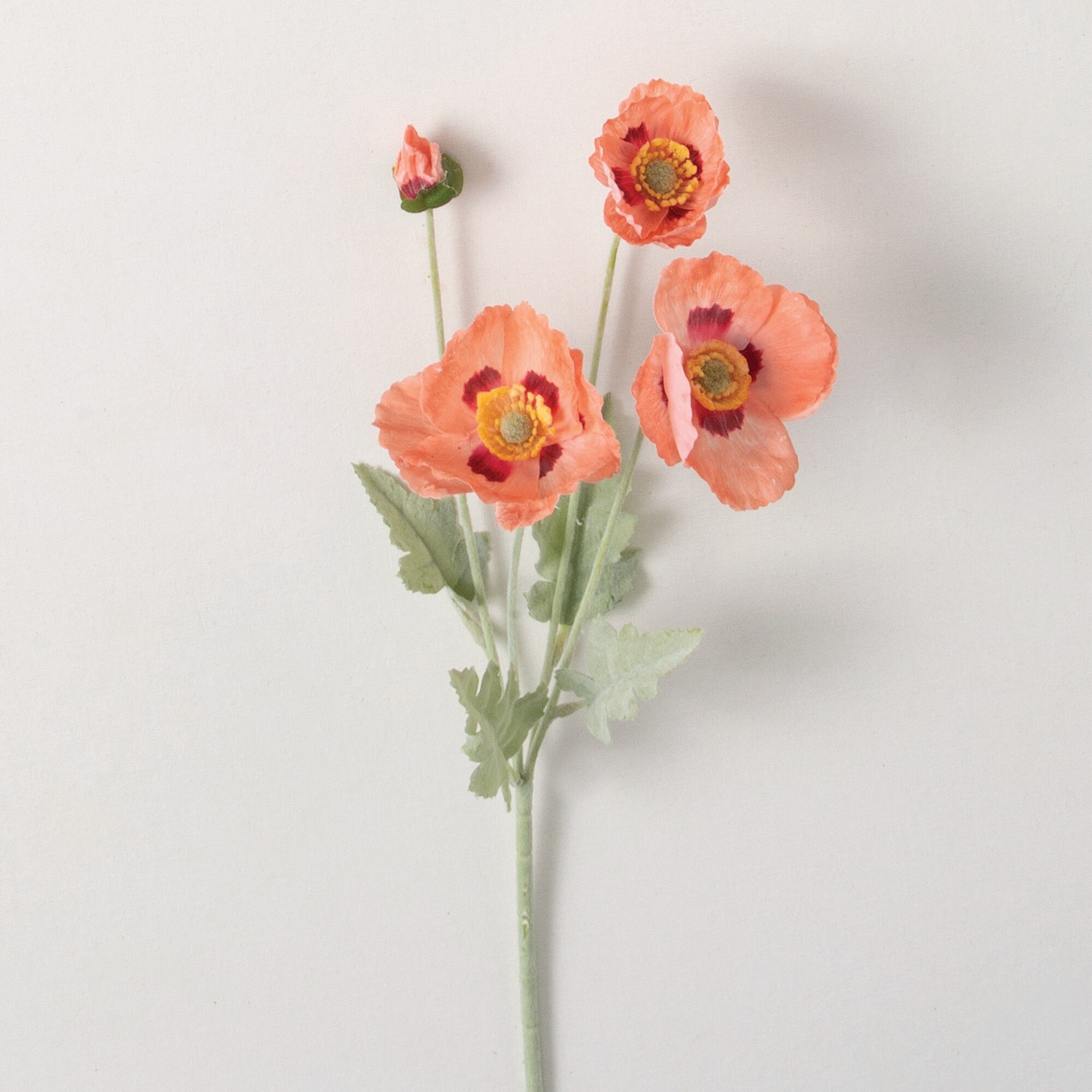 Sullivans GG989 PCH 25-Inches Peach Indoor Desktop Mixed greenery Artificial flower