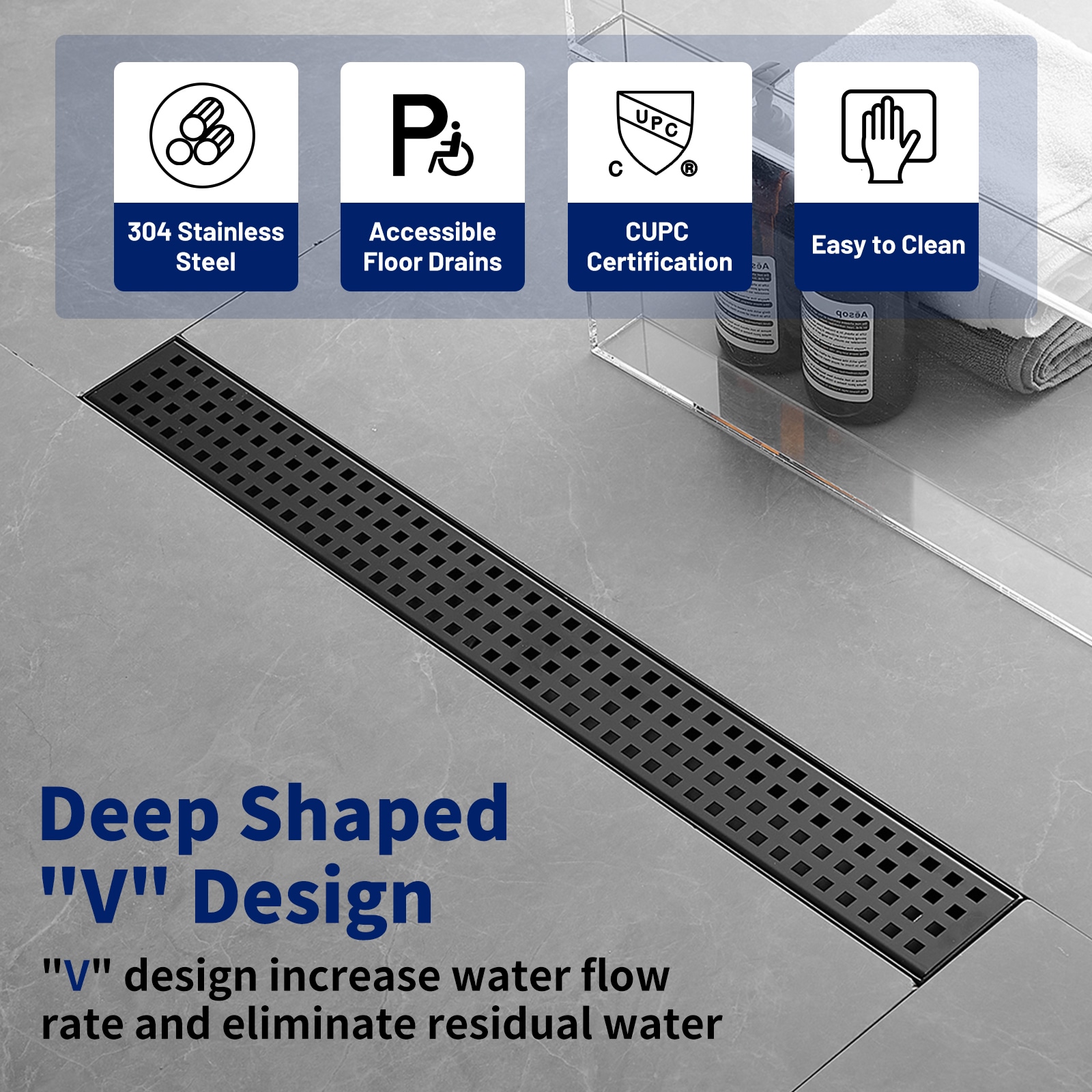 BWE A-9FD02-BLACK Drains-Flanges - View #5
