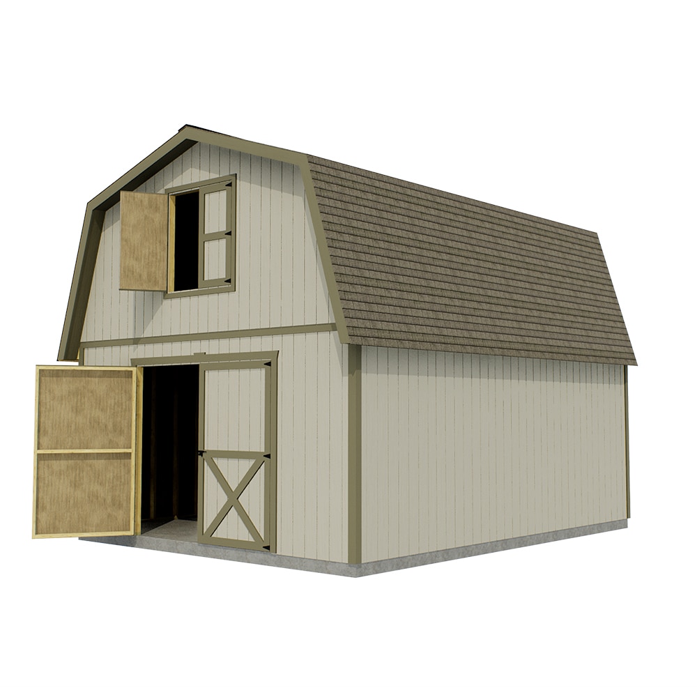 Best Barns Roanoke 16-ft x 20-ft Wood Storage Shed in the Wood Storage ...