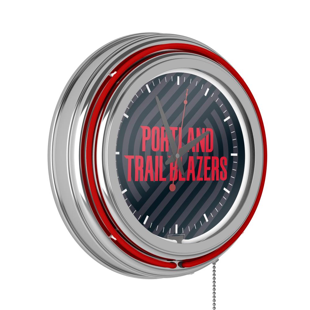 Trademark Gameroom NBA1400-PTB2 Portland Trailblazers Clocks Analog Round Wall Classic