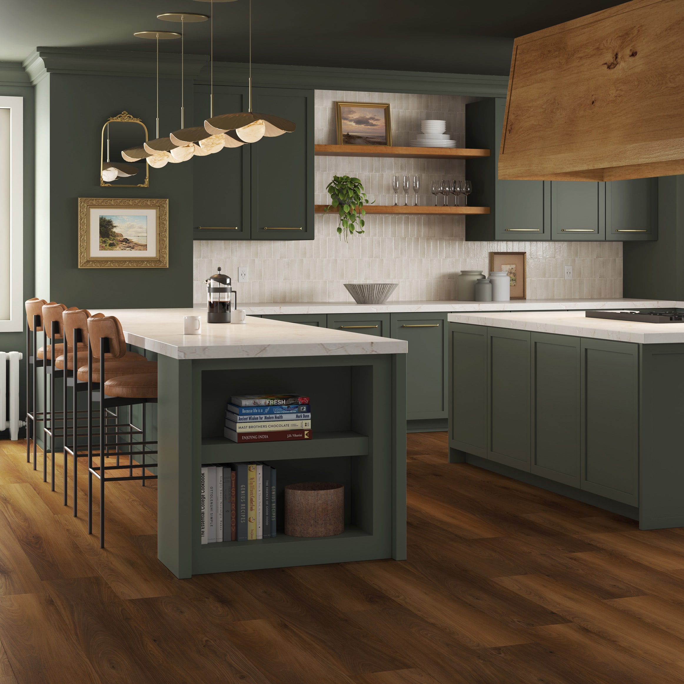 STAINMASTER Bamberg Hickory 22-mil x 9-in W x 48-in L Waterproof