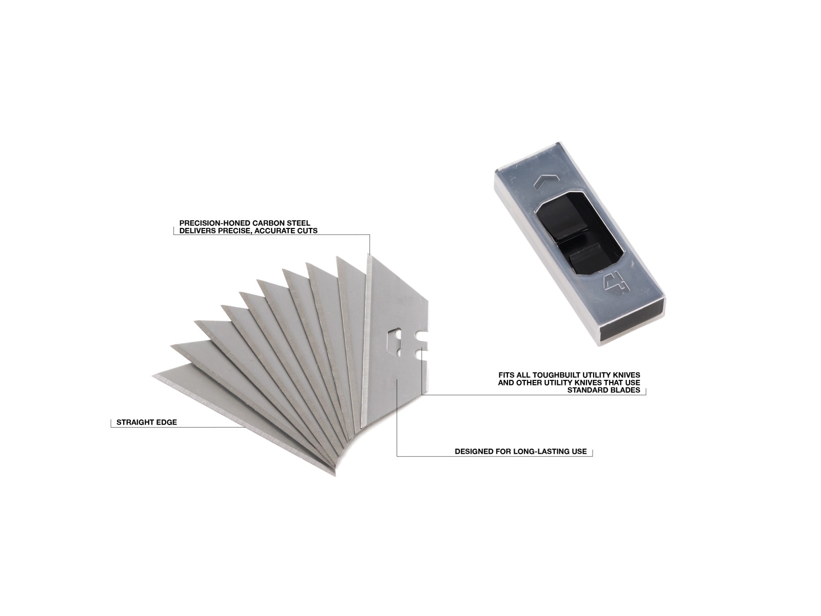 TOUGHBUILT TB-H4S30-80 Replacement-Utility-Blades - View #2
