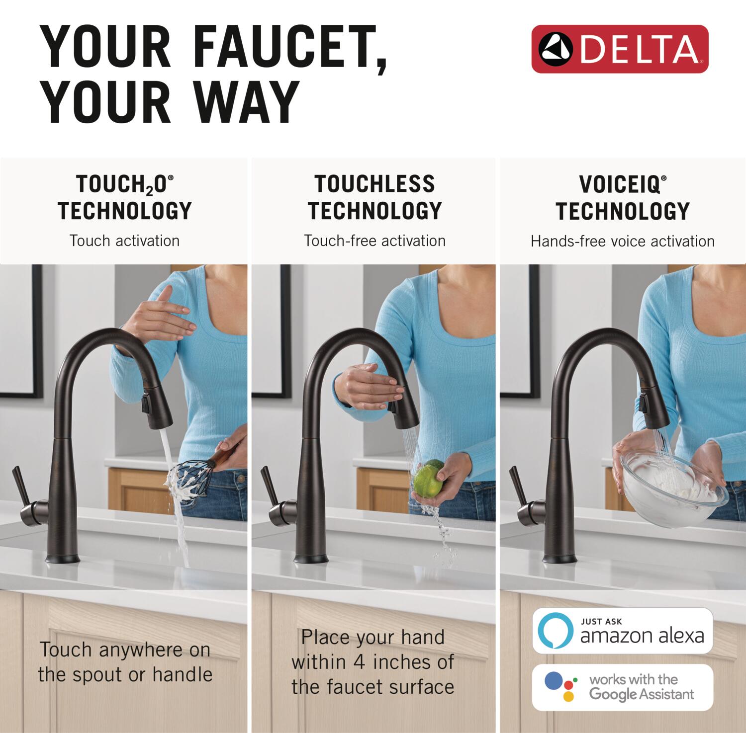 Delta 9113TLV-RB-DST Kitchen-Faucets - View #3