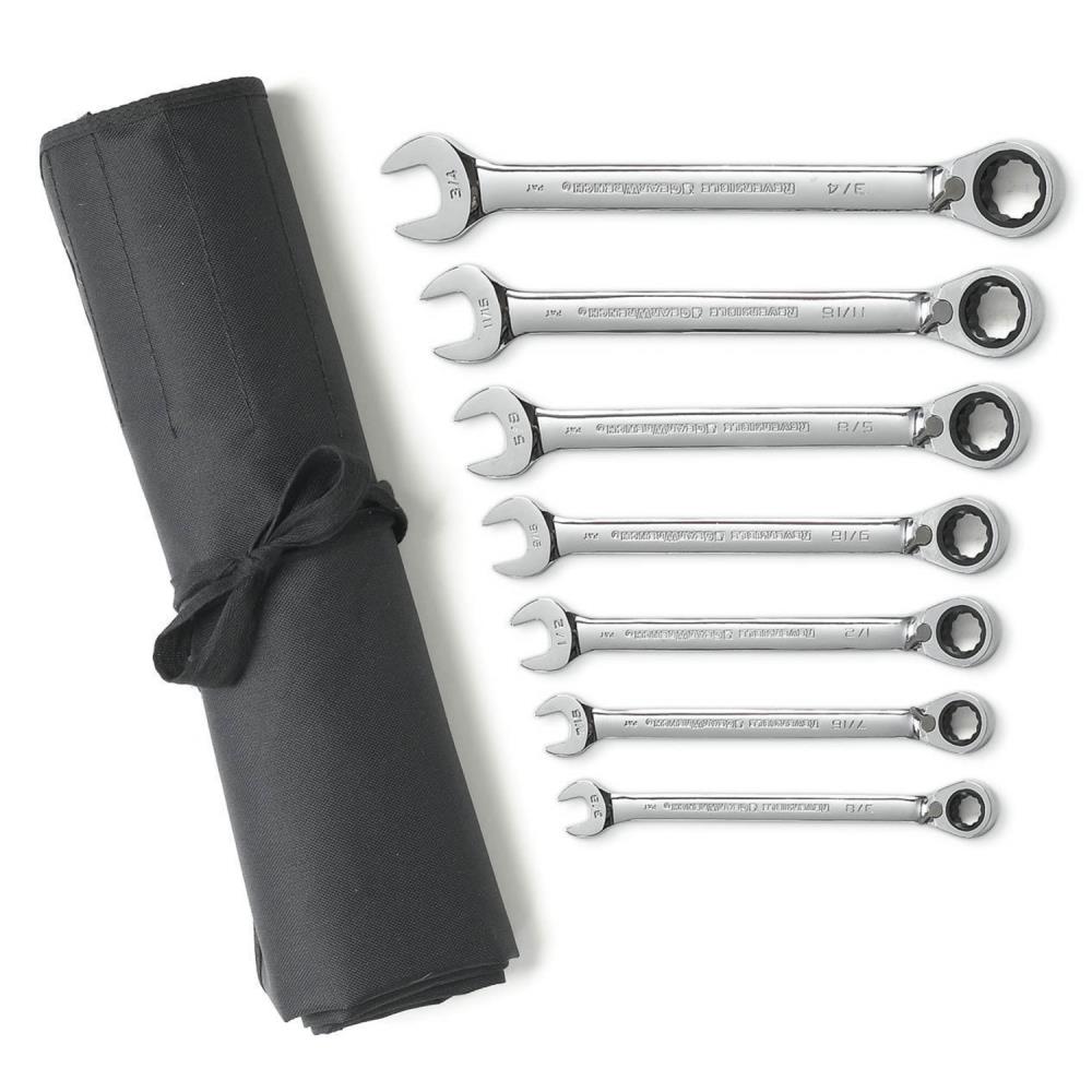 GEARWRENCH 9567RN 7-Piece Set Standard (SAE) Ratchet Wrench