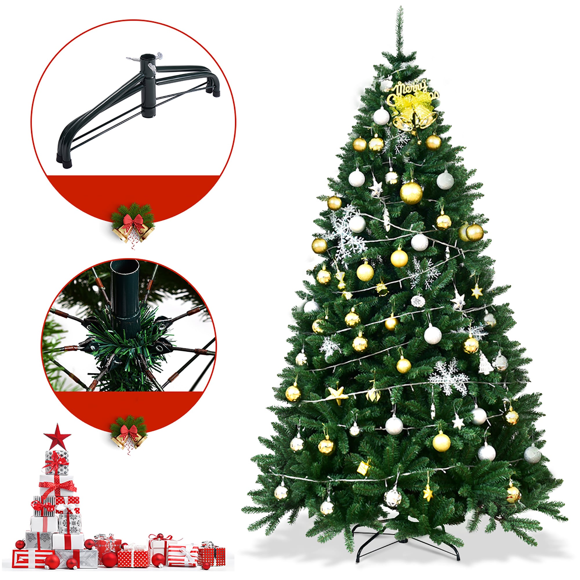 Costway CM22065 Artificial-Christmas-Trees - View #2