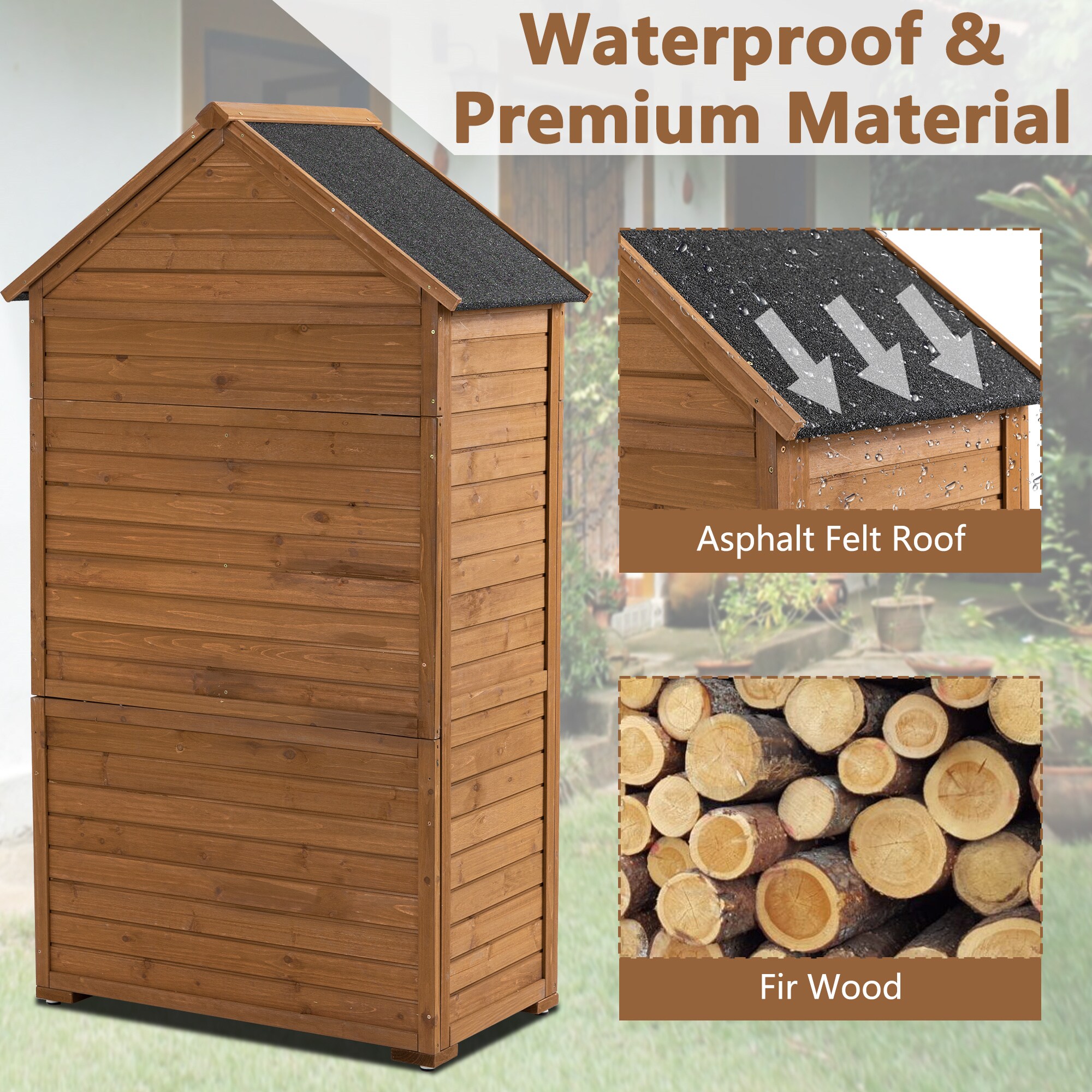 BABOOM BOM-291652-OR Wood-Storage-Buildings - View #4