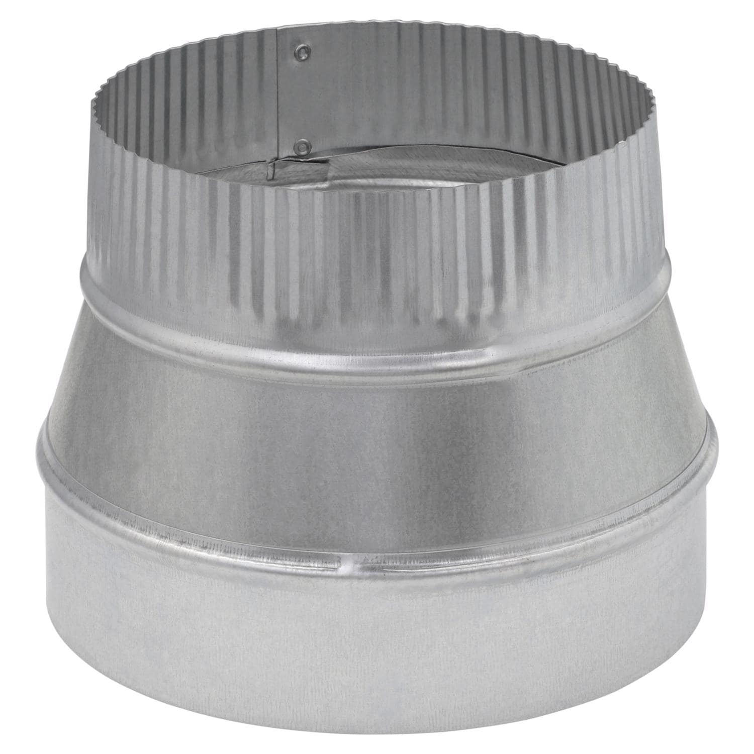 IMPERIAL 7 in. D X 6 in. D Galvanized Steel Furnace Pipe Reducer #GV1350