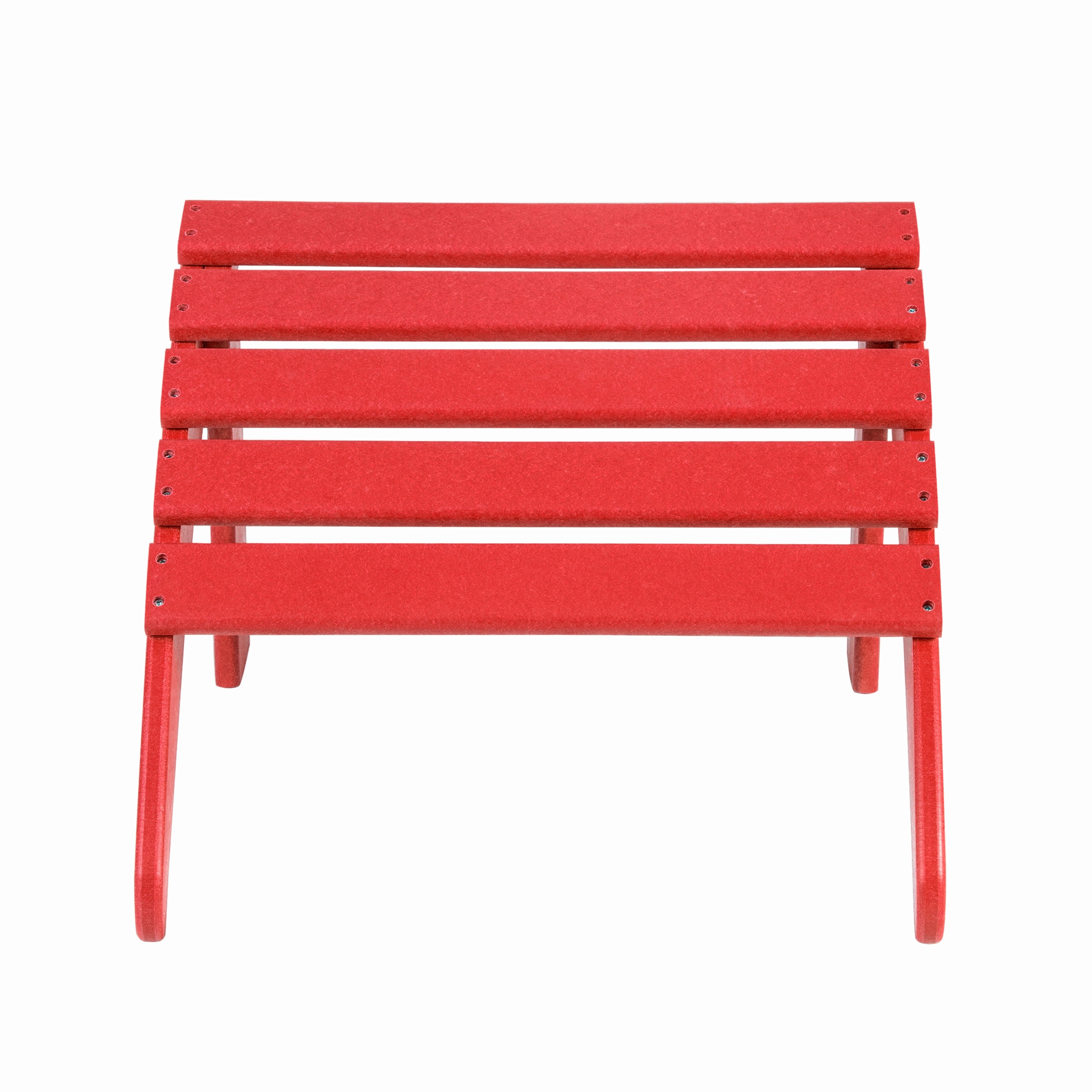 Red Plastic Adirondack Armchair Set for 2, 32" x 35.25"