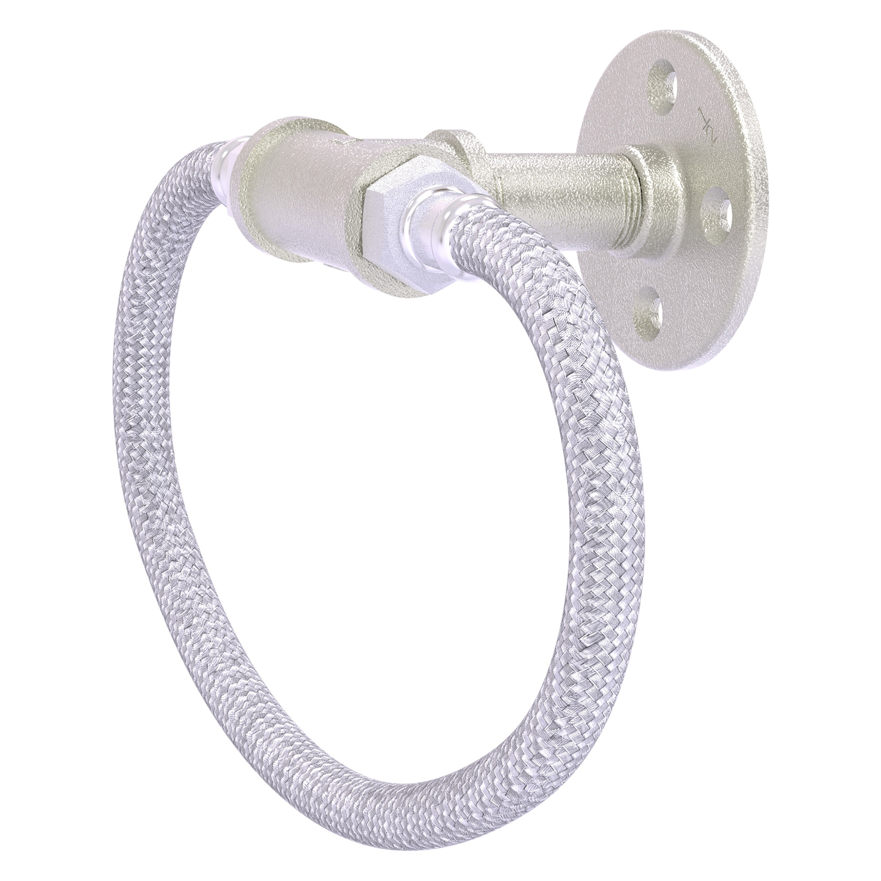 Allied Brass P-500-RG-SN Pipeline Satin Nickel Wall mount Single Towel Ring