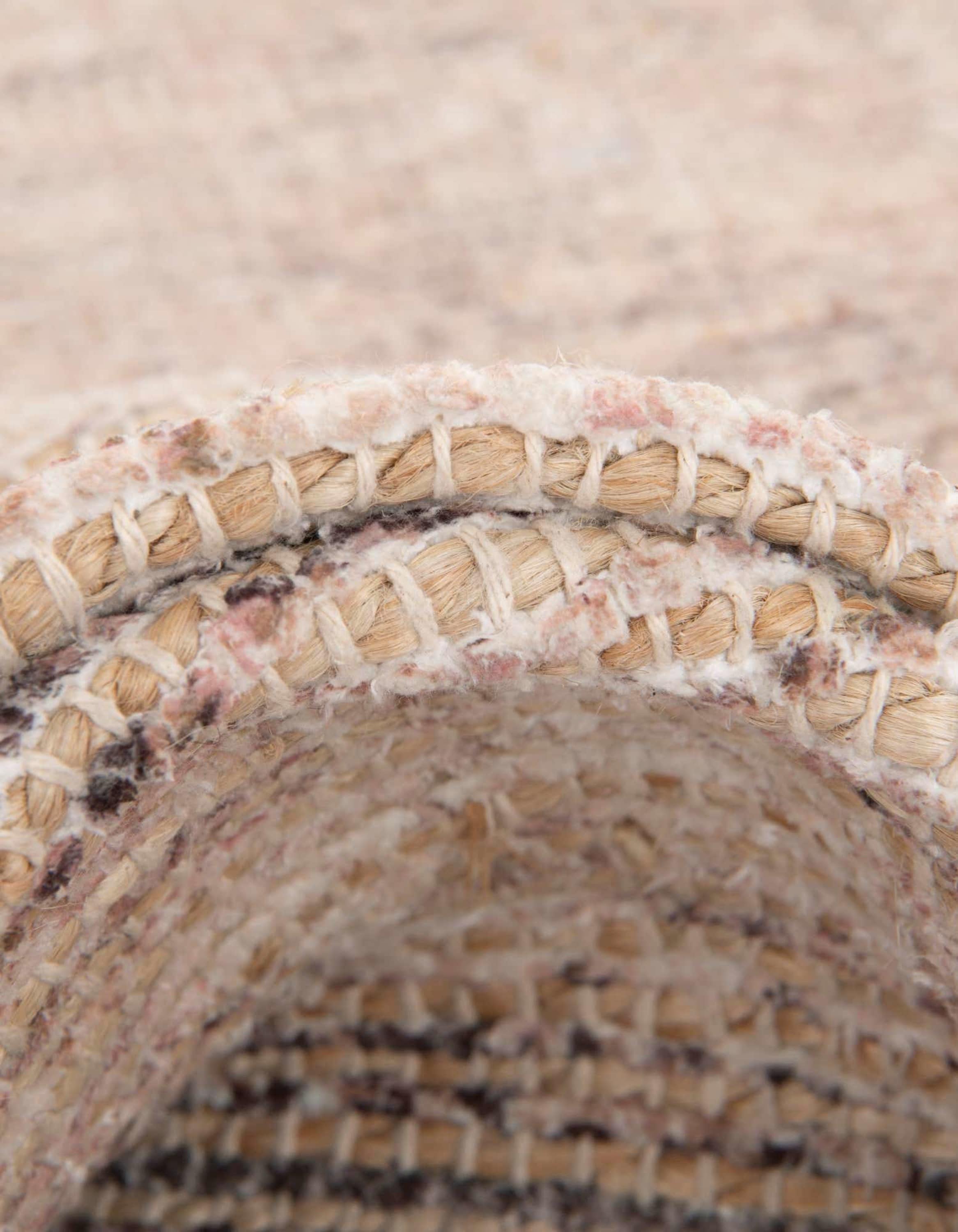 Elegant Natural Chenille Jute 2' 2" x 6' 1" Runner Rug - Handwoven & Reversible