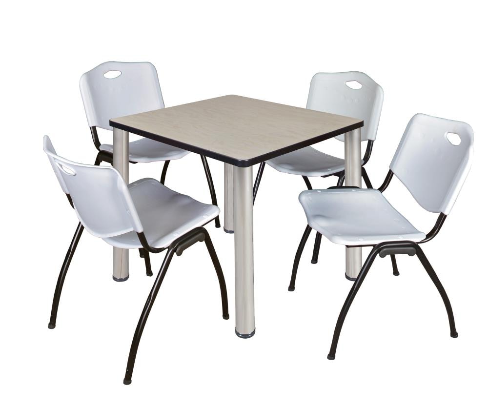 Regency TB3030PLBPCM47GY Breakroom Off-white 4-Person Training Table (30-in W x 29-in H)