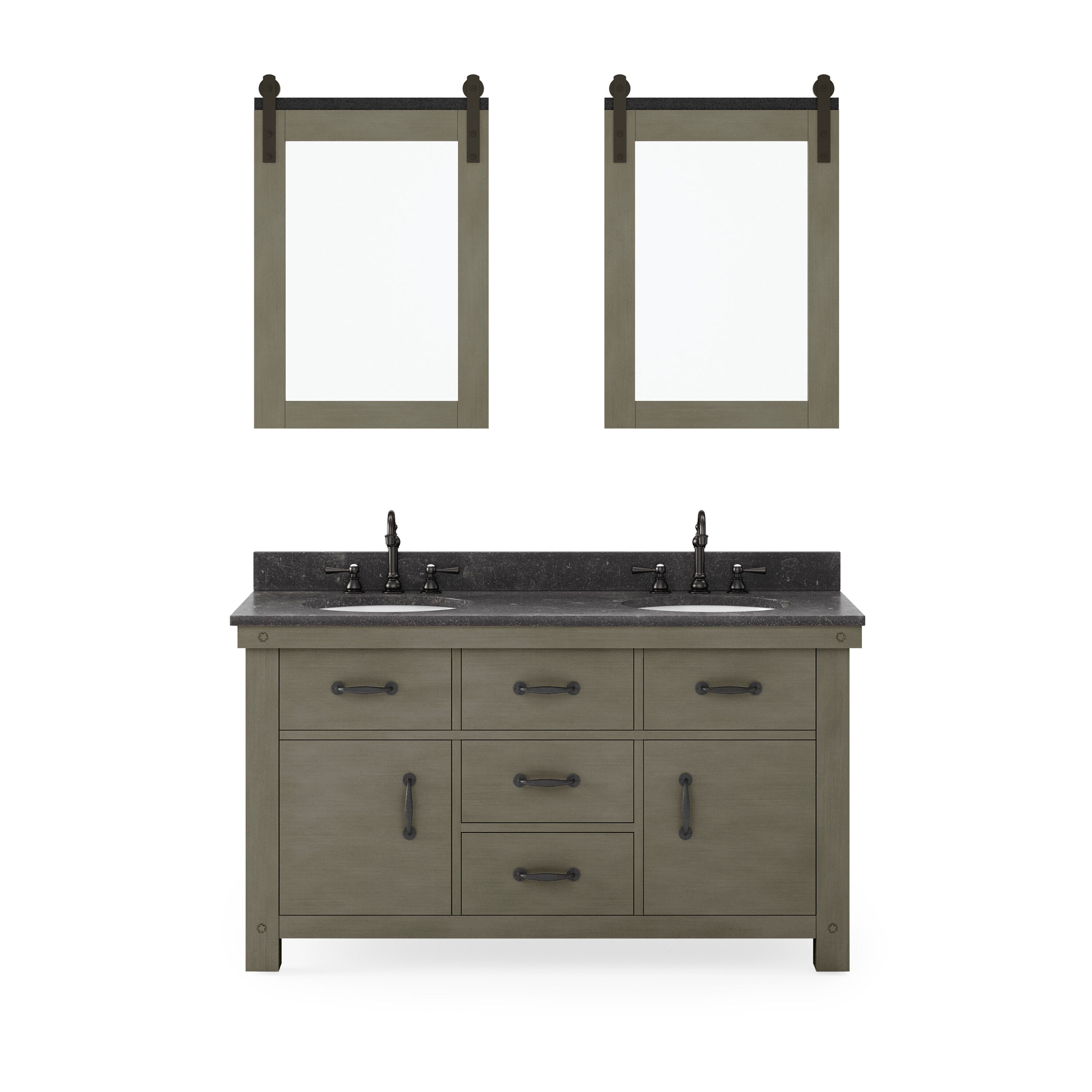 Water Creation AB60BL03GG-P24TL1203 Bath-Vanity-Combo - View #3