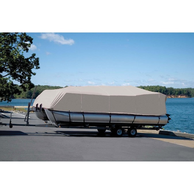 Carver StyledtoFit Pontoon Boat Cover 18ft 6in Length x 102in Width in the Boat Covers