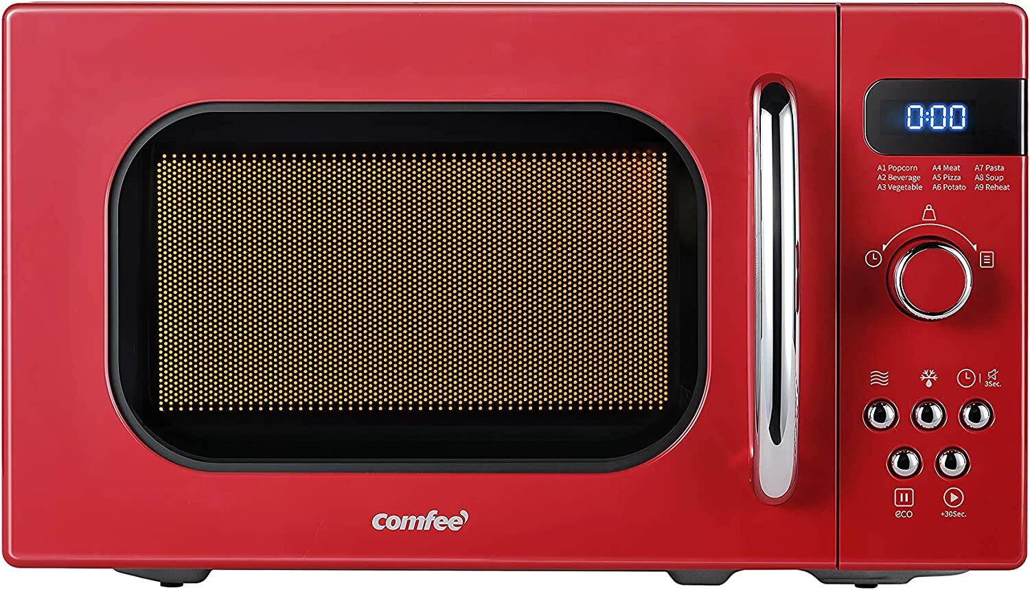 Comfee COMFEE' Retro Countertop Microwave Oven with Compact Size