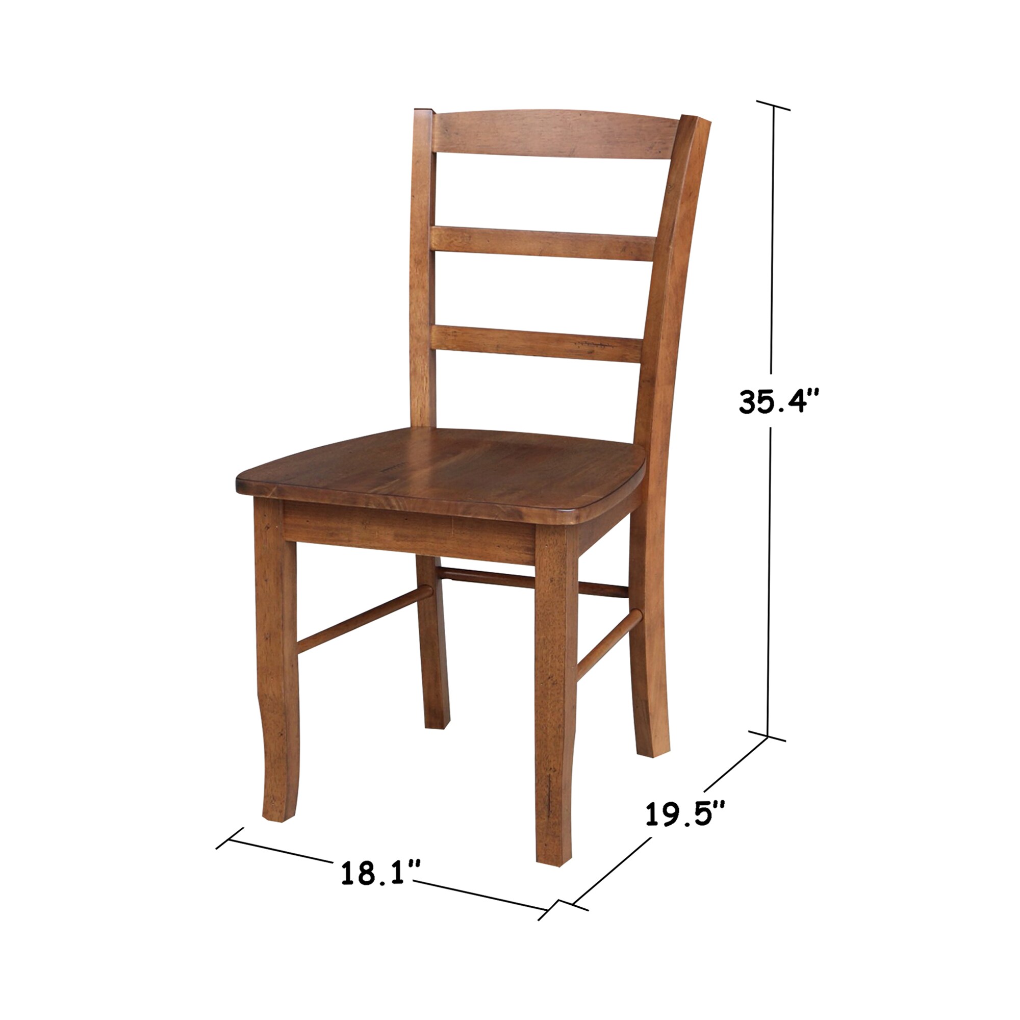 International Concepts Traditional Dining Side Chair (Wood Frame) at ...