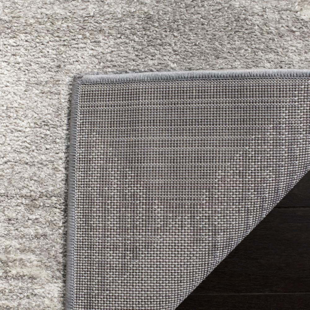 Adirondack Light Grey & Ivory Easy-Care Synthetic Area Rug, 6' x 9'