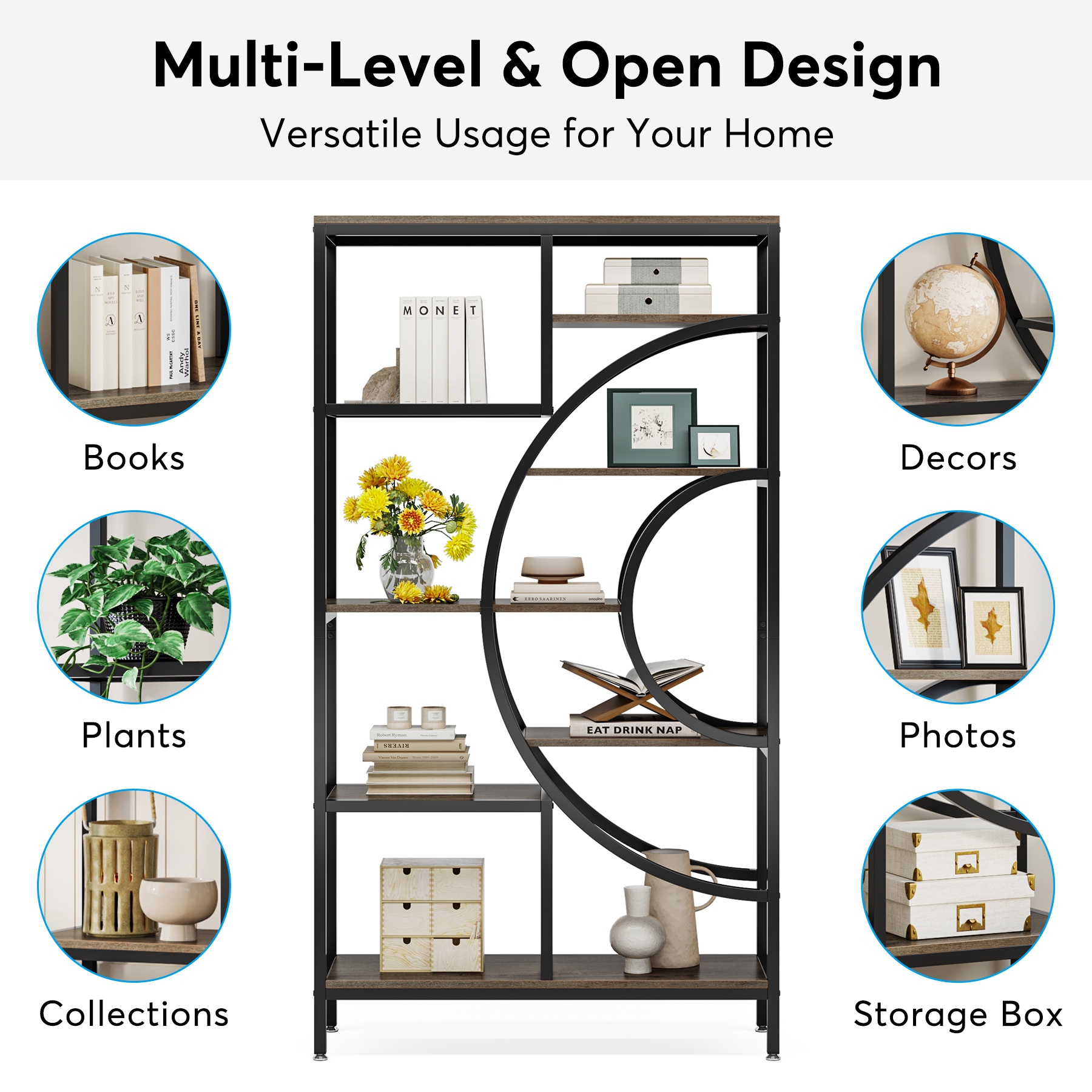 Tribesigns HOGA-NY065 bookcases - View #5