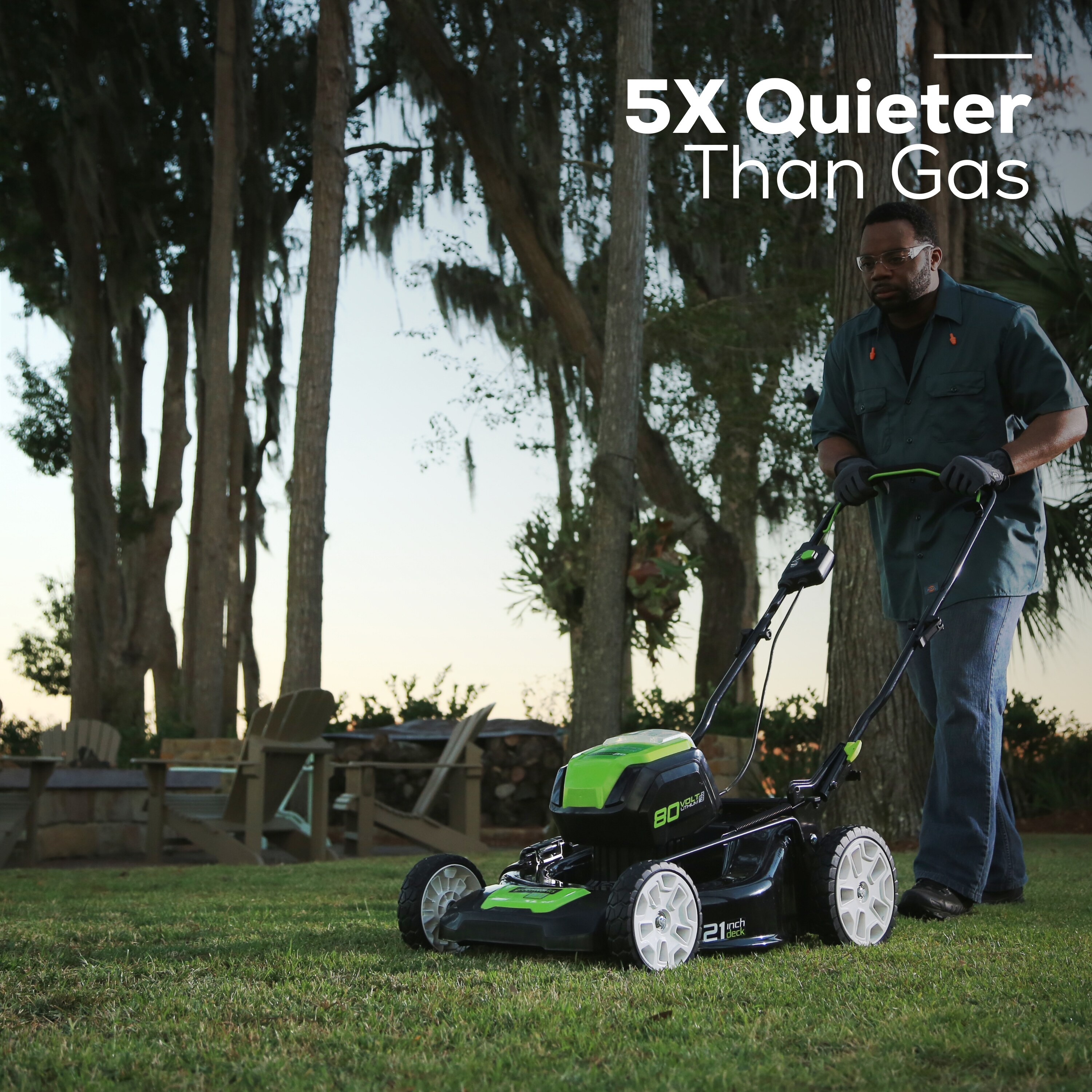 Greenworks Pro 2500402 Cordless-Elec-Push-Mowers - View #5