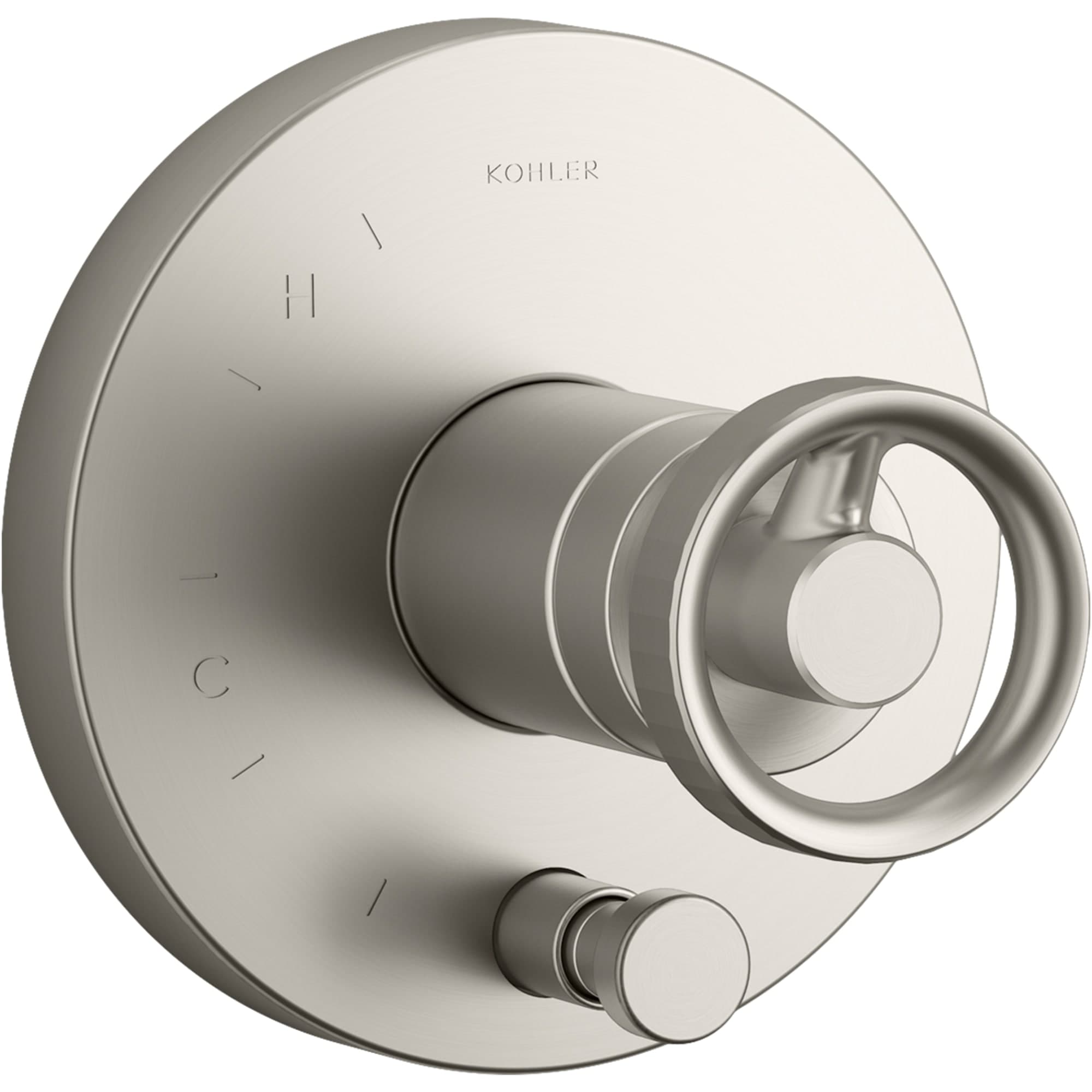KOHLER K-T78016-9-BN Vibrant Brushed Nickel Knob Shower Faucet Handle