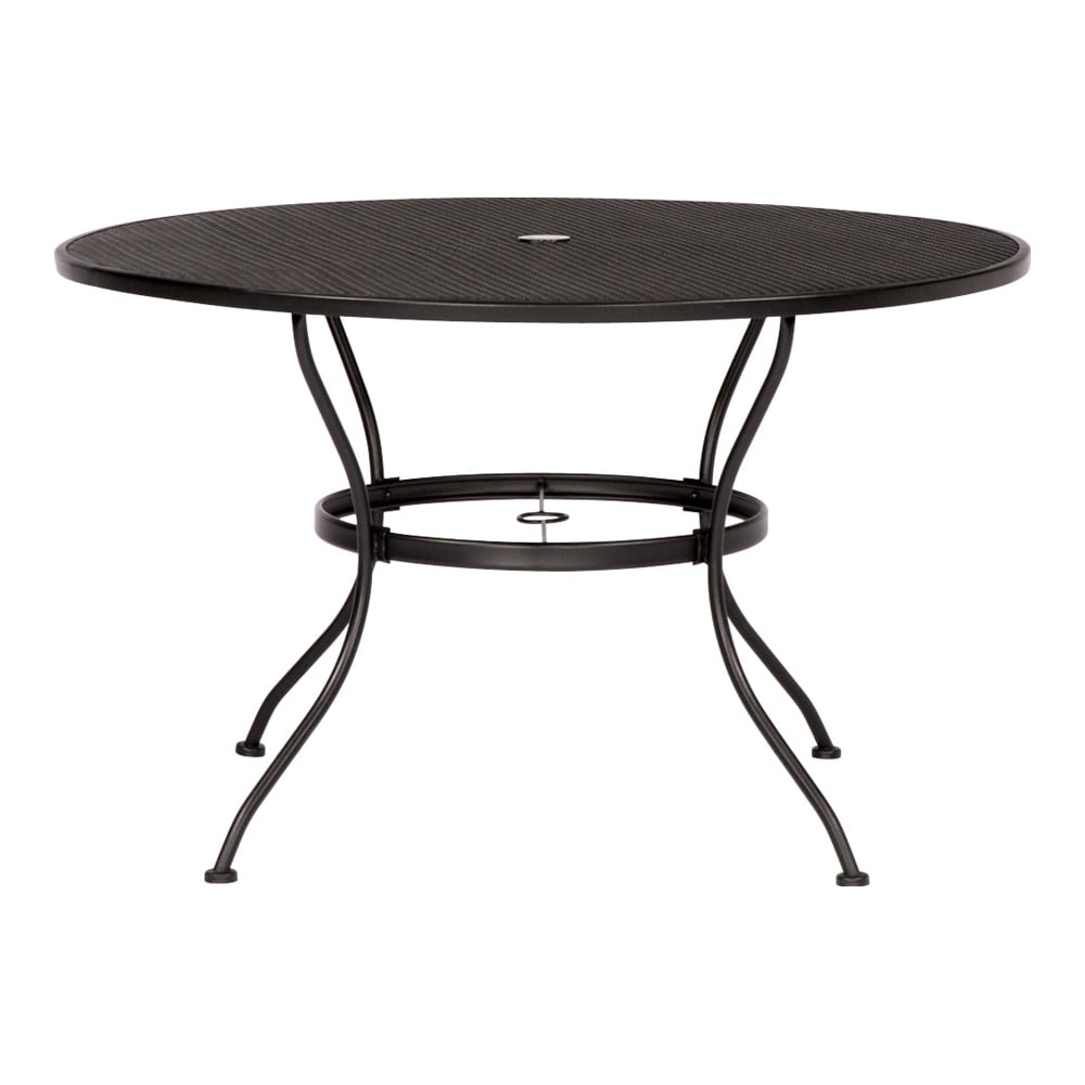 Black round garden table hot sale