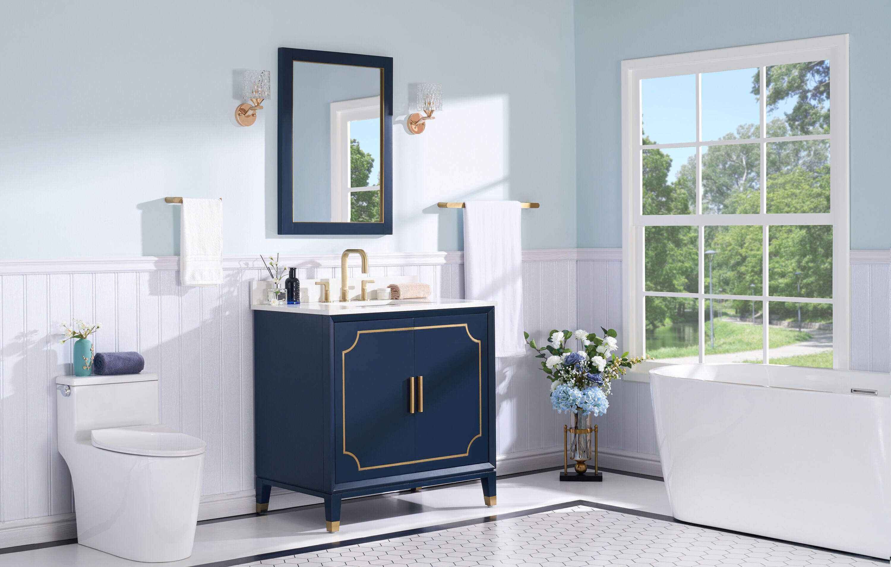 WELLFOR MELODY36QZ-NB Bath-Vanity-Combo - View #13