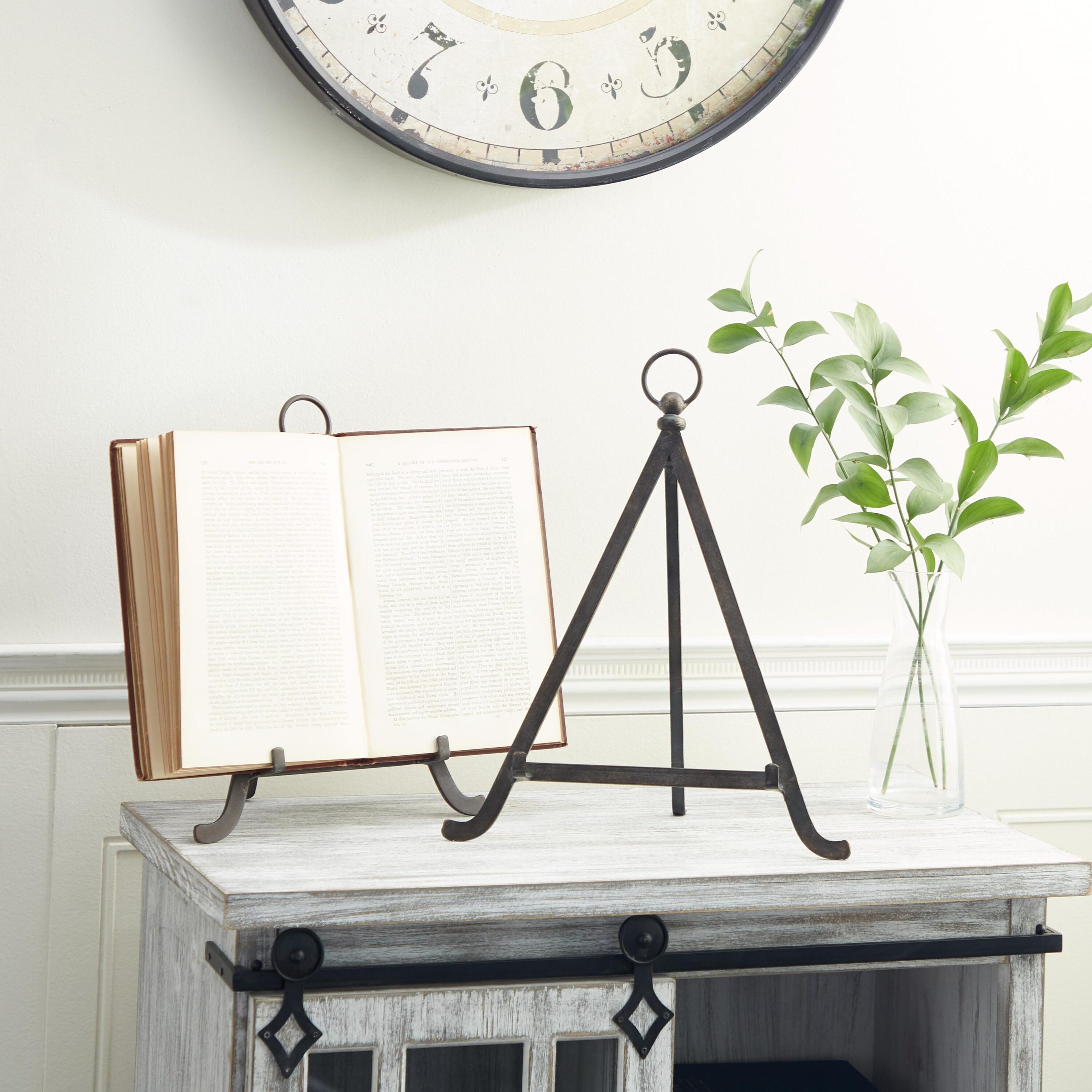 Grayson Lane 43395 2 -Pack Bronze Iron Industrial Decorative easel