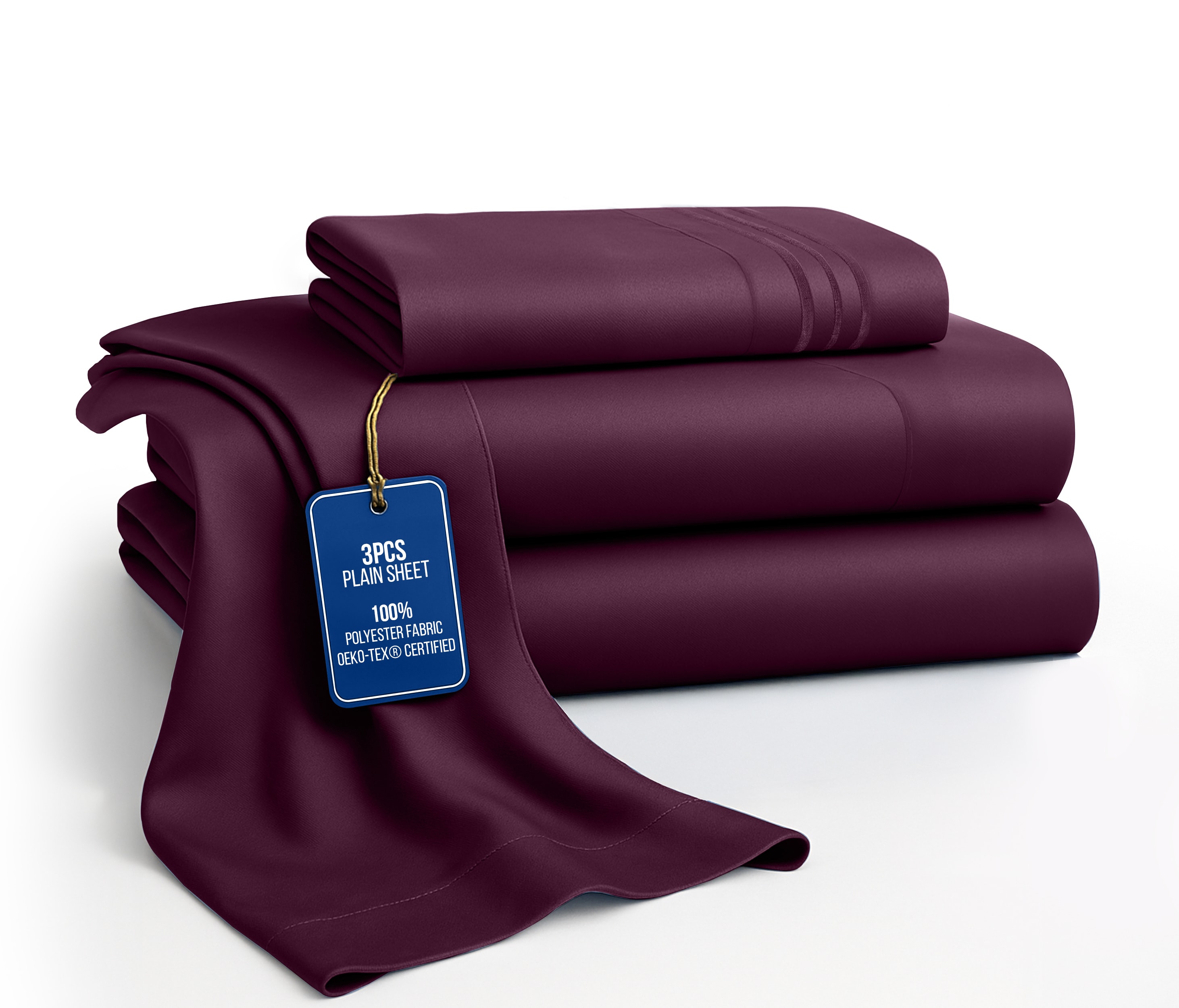 Lux Decor Collection 4-Piece Microfiber Sheet Set Deep Pocket Ultra Soft Durable Bed Sheets Set With Pillowcases