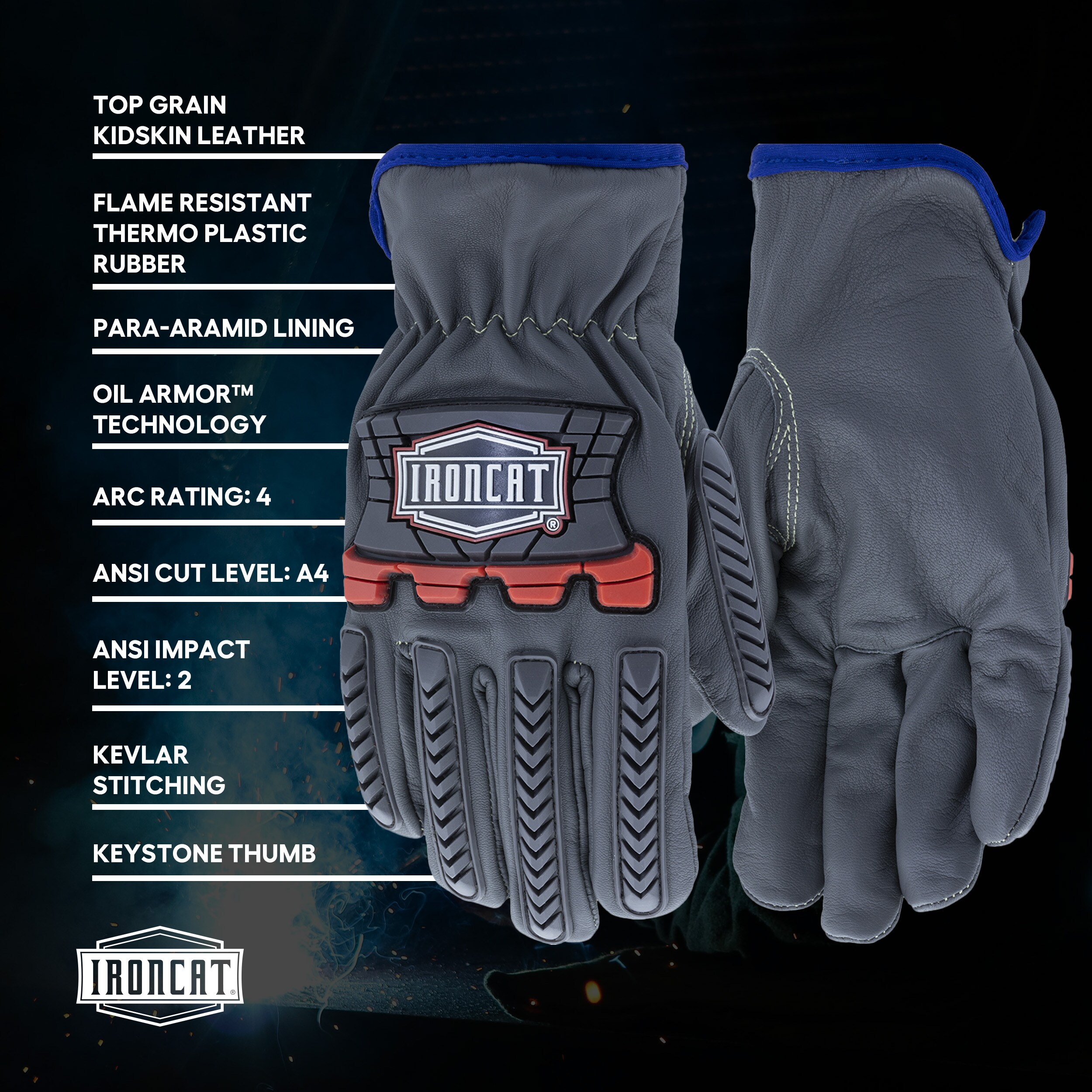 Ironcat IC993KOAB/M Welding-Apparel - View #2
