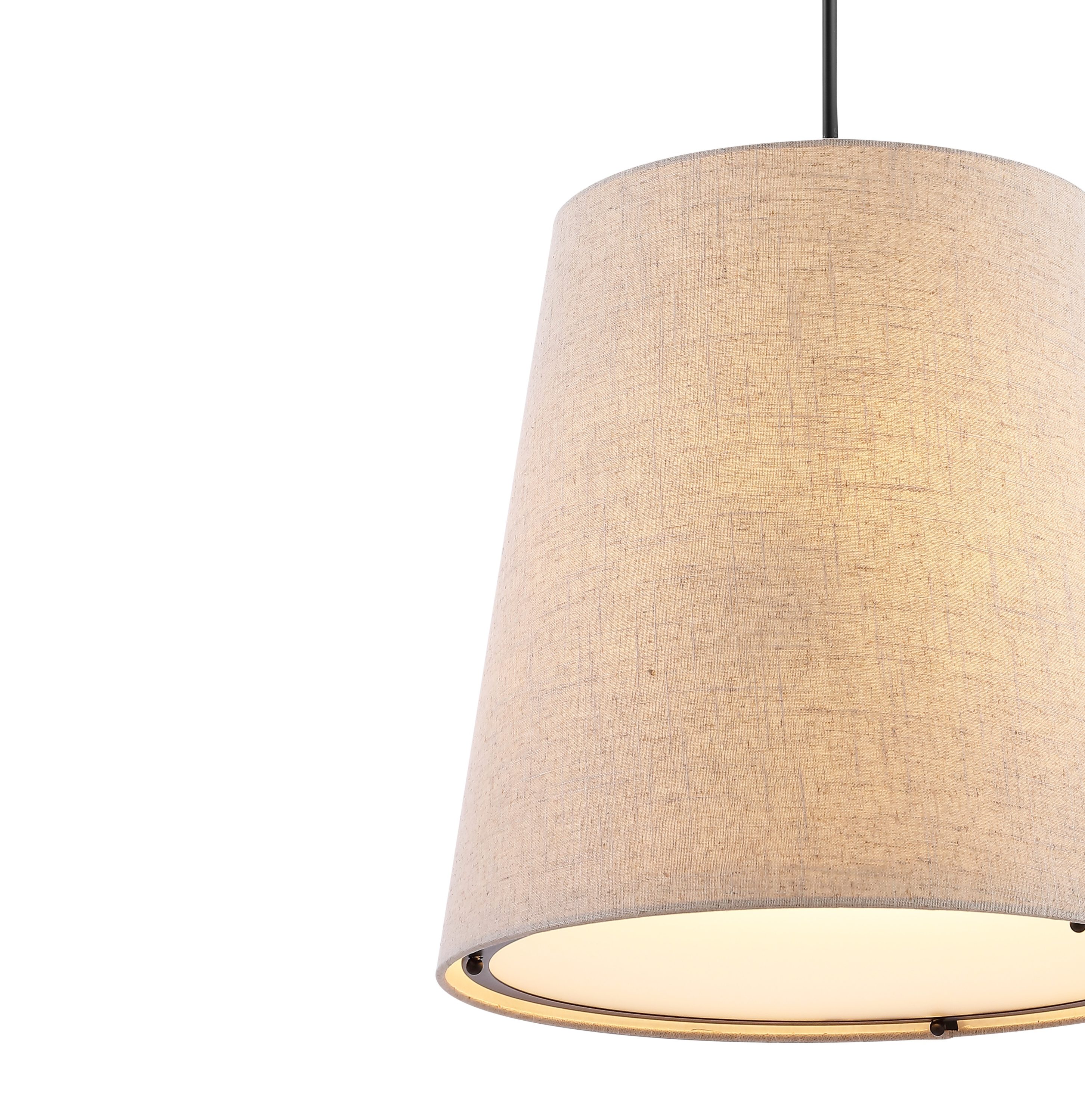 Arden 18" Bohemian Farmhouse Adjustable LED Pendant in Oil-Rubbed Bronze