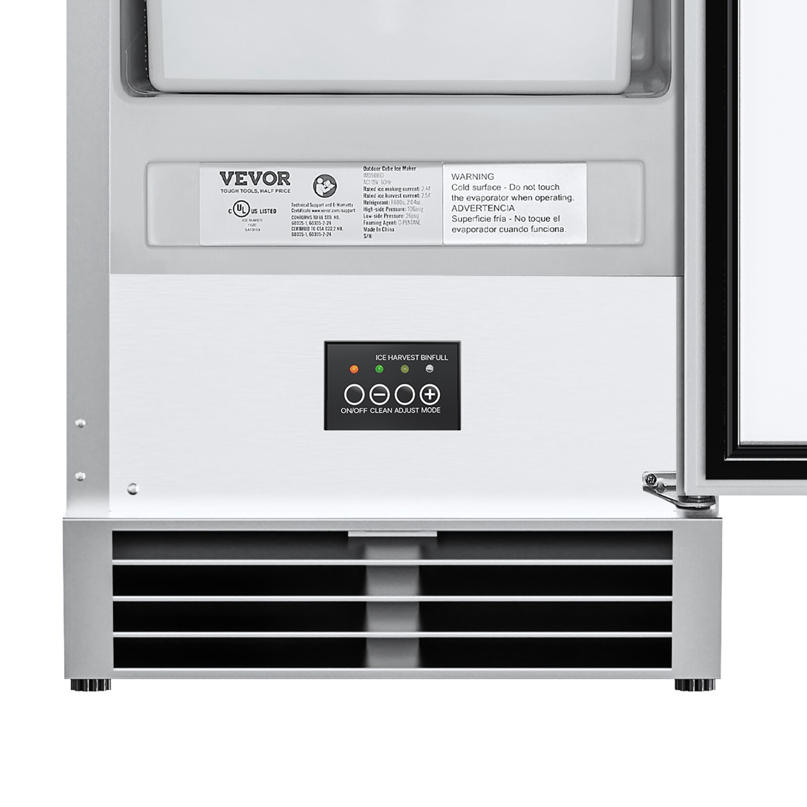 Silver Stainless Steel Commercial Soft Serve Ice Cream Machine