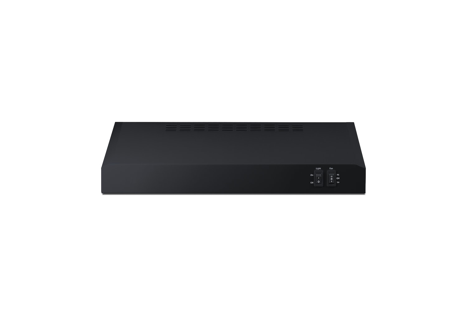 Summit Appliance HC20BB 20 inch Convertible 200-CFM Black Under Cabinet Range Hood with Charcoal Filter