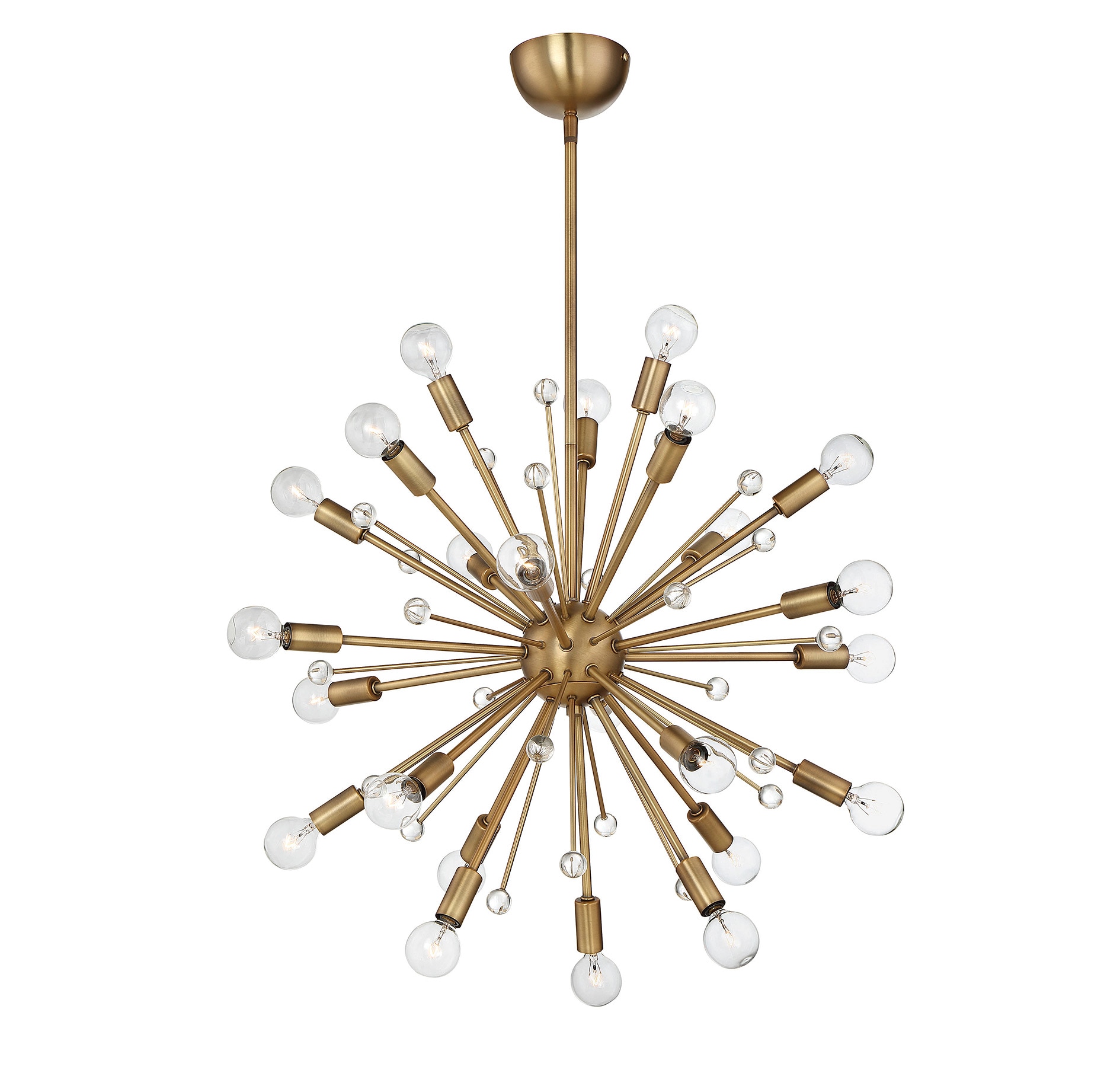 Galea Warm Brass 24-Light Adjustable Sputnik Chandelier