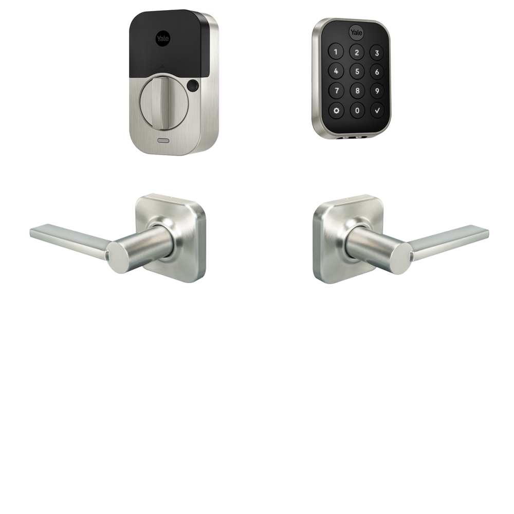 Yale Assure Lock 2 Valdosta Bundle Satin Nickel Smart Lock Electronic Deadbolt and Handleset with Wifi Bluetooth Keypad B-YRD430-BLE-VL-619 Sansujyuku sansujyuku.com