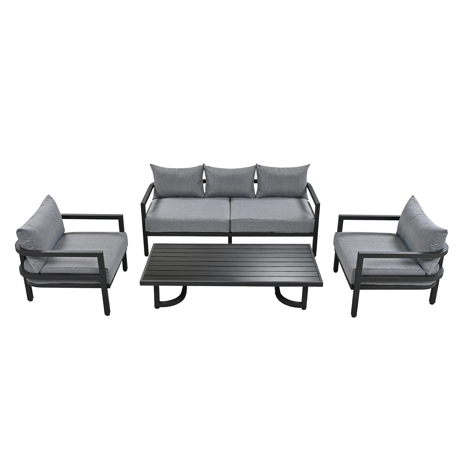 SINOFURN SYA020390GY Patio-Conversation-Sets - View #5