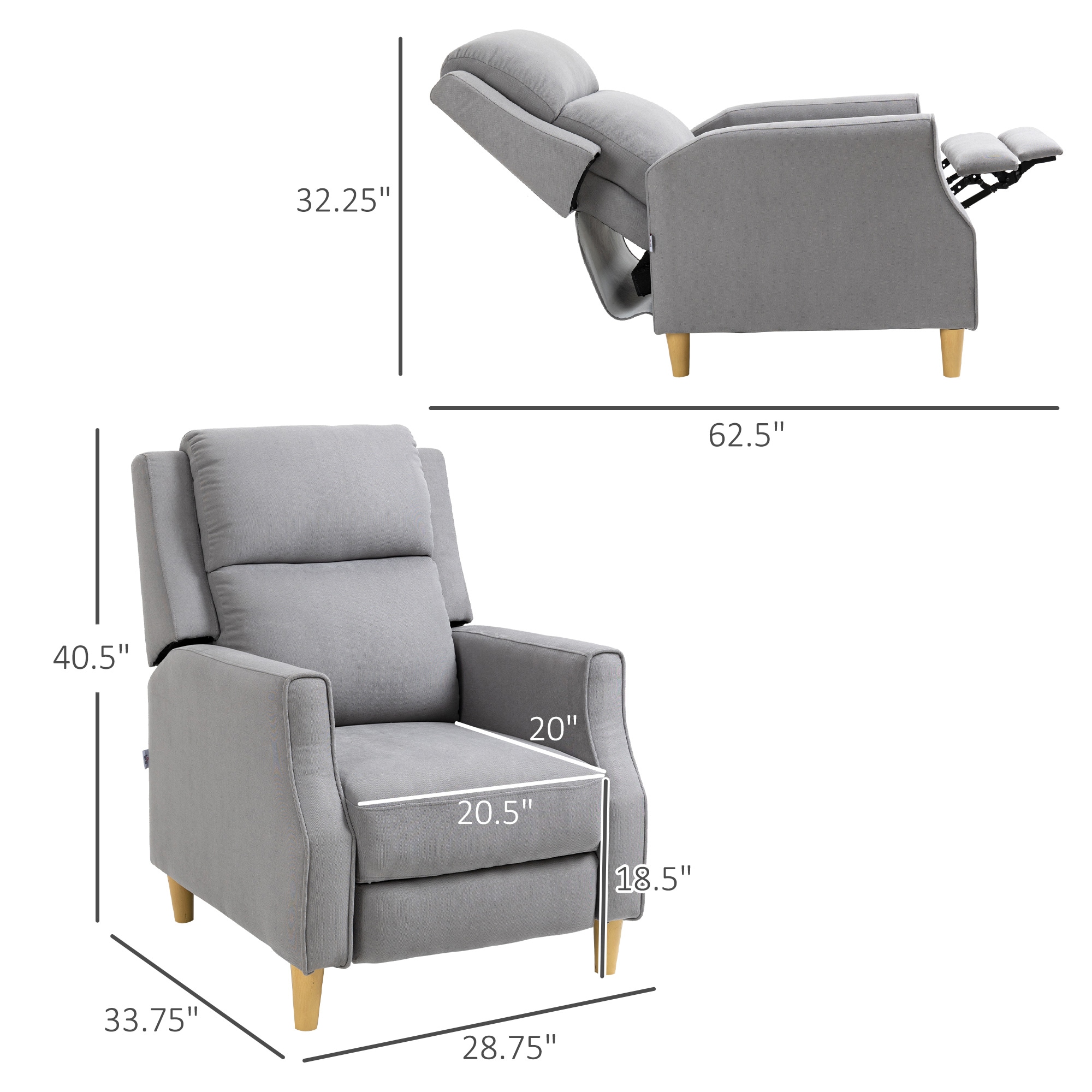 Sumyeg WF-MMER-004 BROWN recliners - View #8