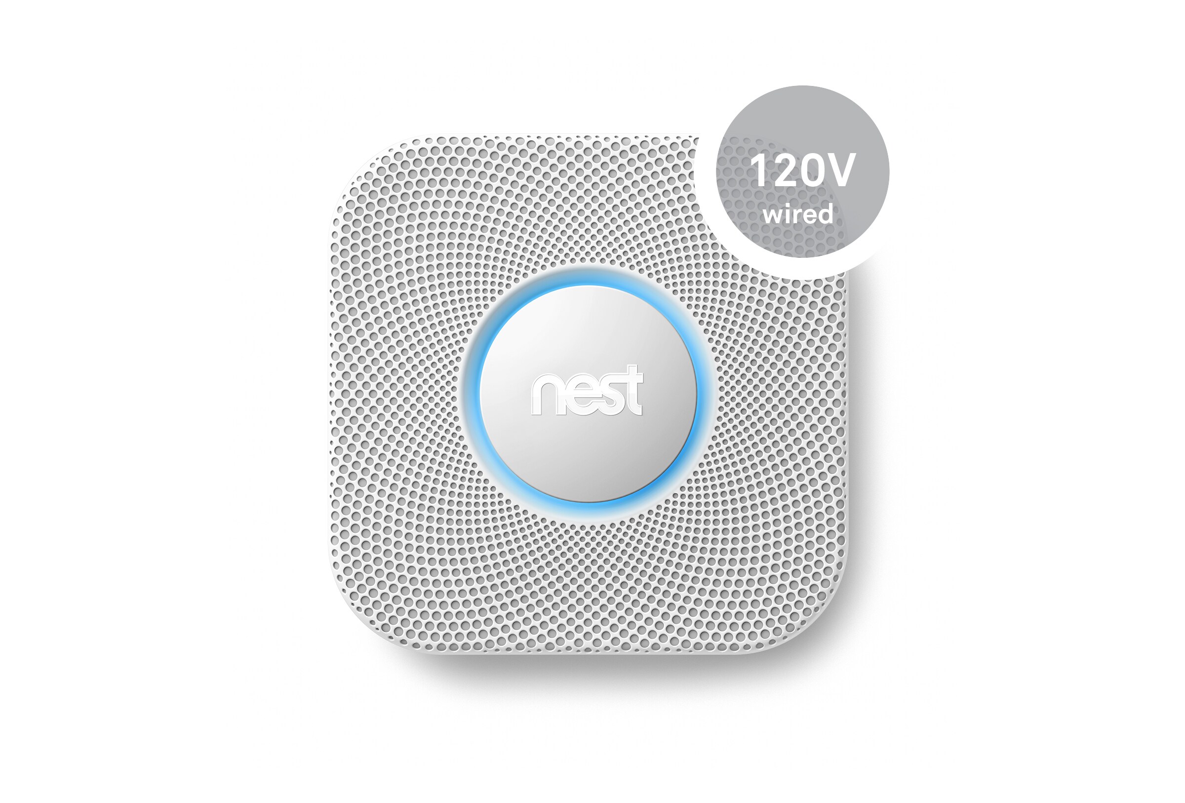 Nest S2001LW 10-Year Battery AC Hardwired Combination Smoke and Carbon Monoxide Detector with Voice Alert