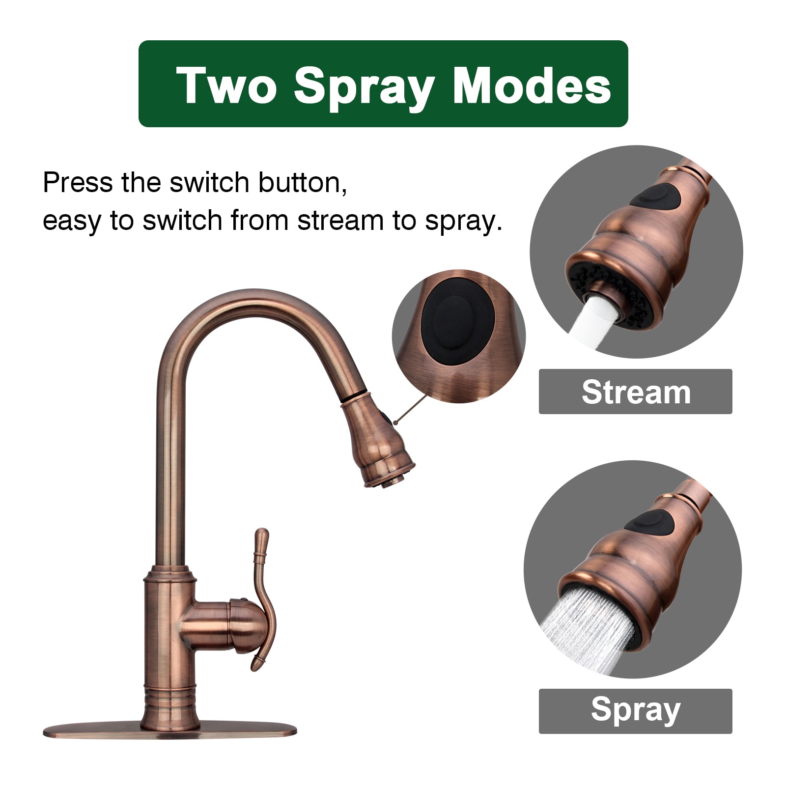 Akicon AK96415-AC Kitchen-Faucets - View #3