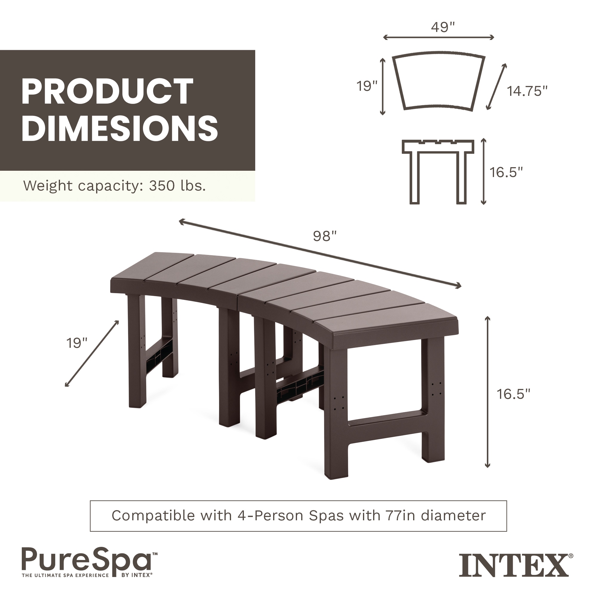 Intex 260708 Above-Ground-Pool-Lad-Steps - View #3