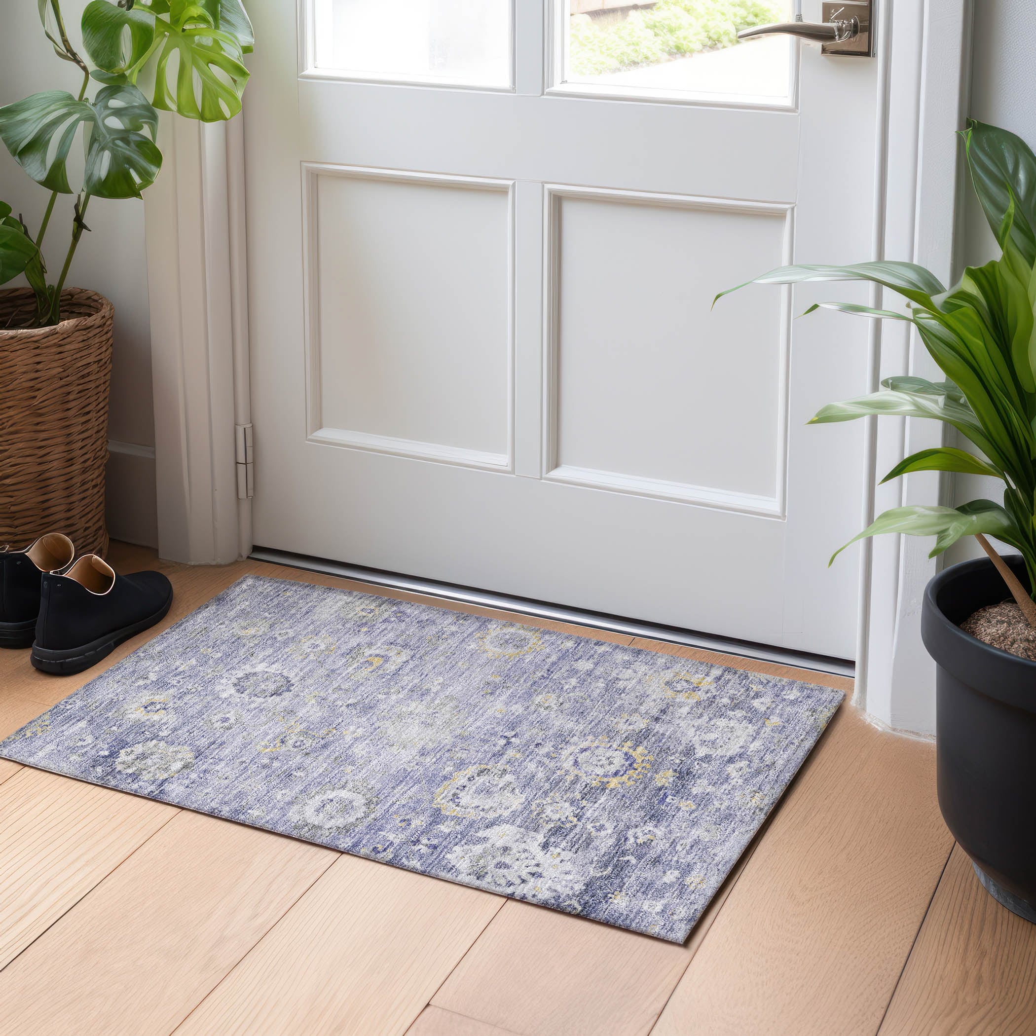 Addison Rugs ACN1372LV20X30 Chantille ACN1372LV 2 x 3 (ft) Lavender Rectangular Indoor/Outdoor Geometric Machine washable Pet Friendly Area rug