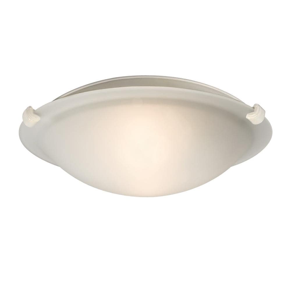 Galaxy Lighting 680112FR-WH Ofelia 1 -Light 12.75-in White Flush Mount Light