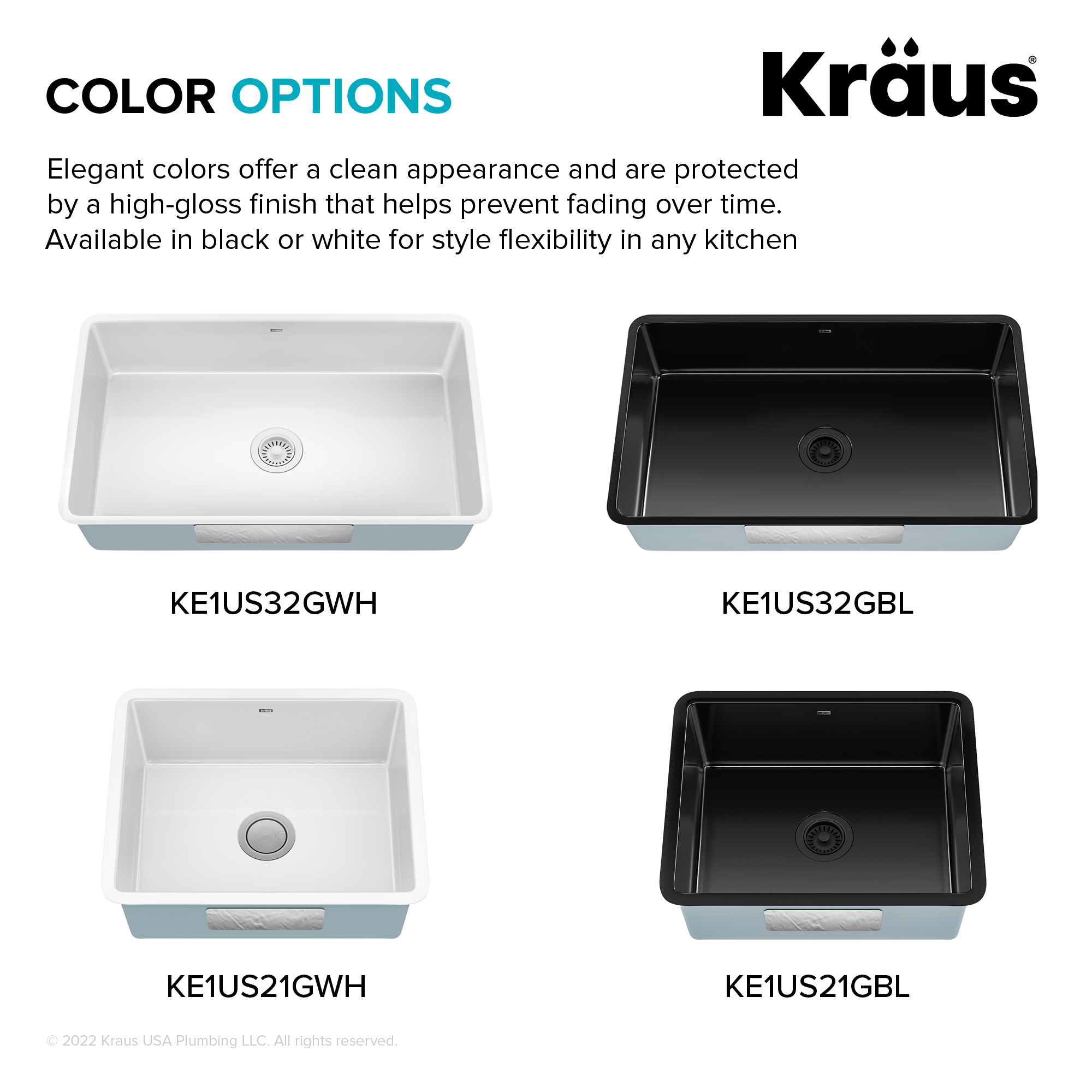 Kraus KE1US32GWH Kitchen-Sinks - View #14