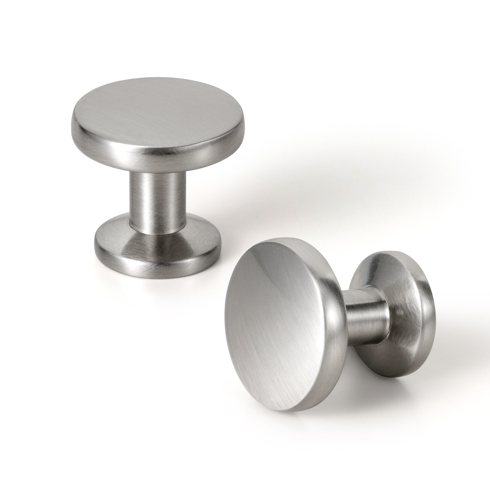 Miaokesen 9359LN-DK-12 1-3/16-in Satin Nickel Novelty Modern Cabinet Knob 12 -Pack
