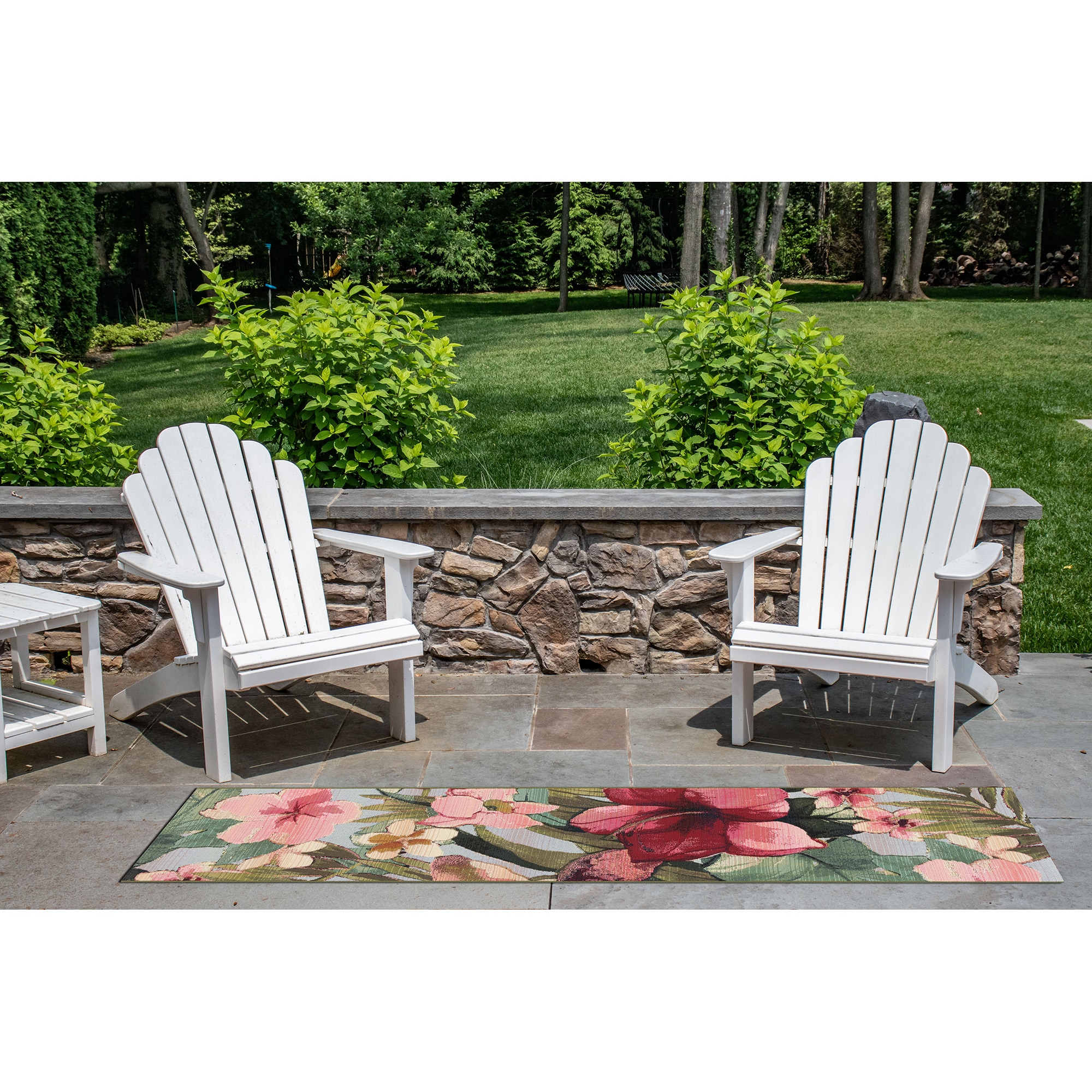 Marina 39"x59" Tropical Floral Hand-Tufted Area Rug