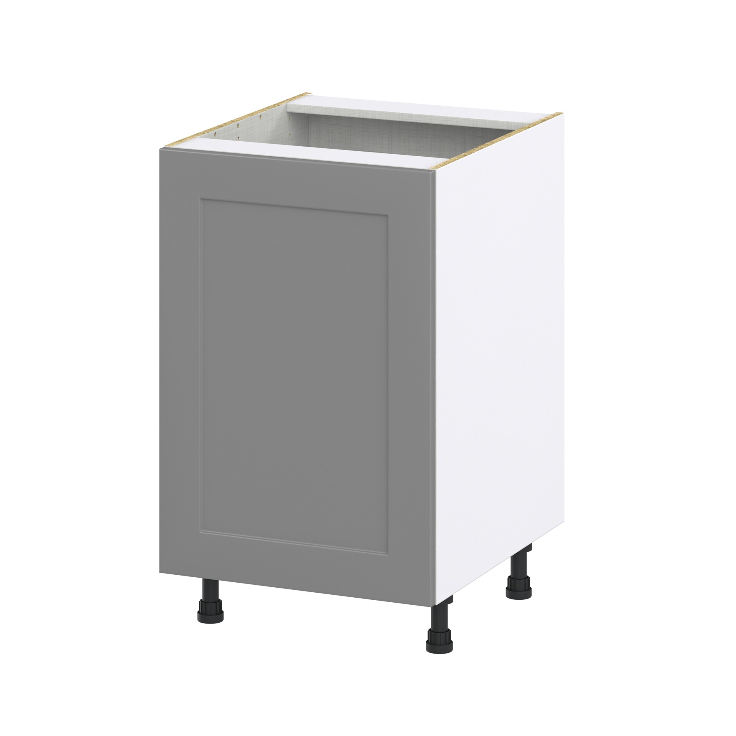 Hugo&Borg Beaumont 21-in W x 34.5-in H x 24-in D Slate Gray 2-Drawers Base Fully Assembled Cabinet (Recessed Panel Shaker Style)