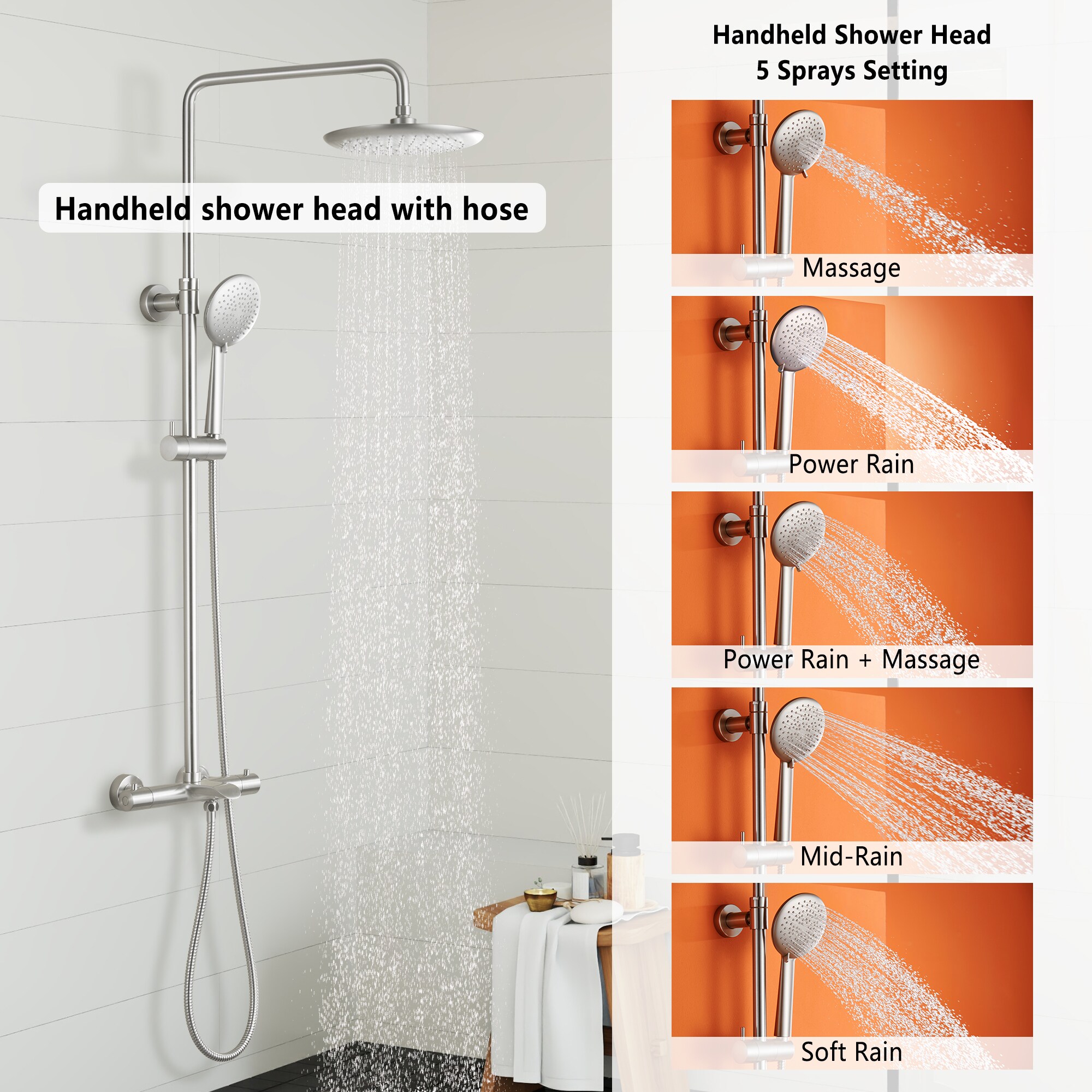 CASAINC CS3623-10ORB Showerhead-Bar-Panels - View #9