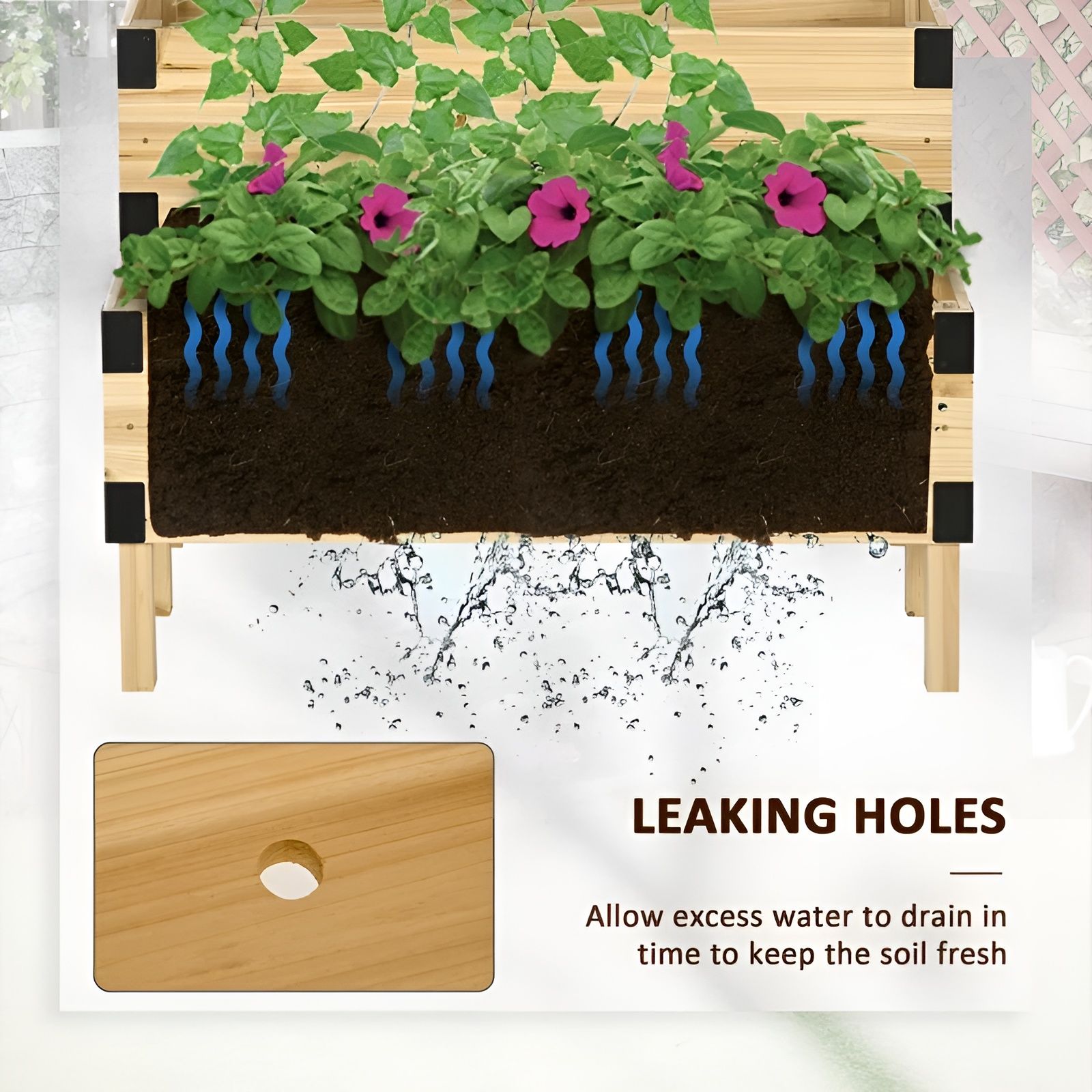 Slickblue D-FR-253378LDGHT Raised-Planter-Boxes - View #3